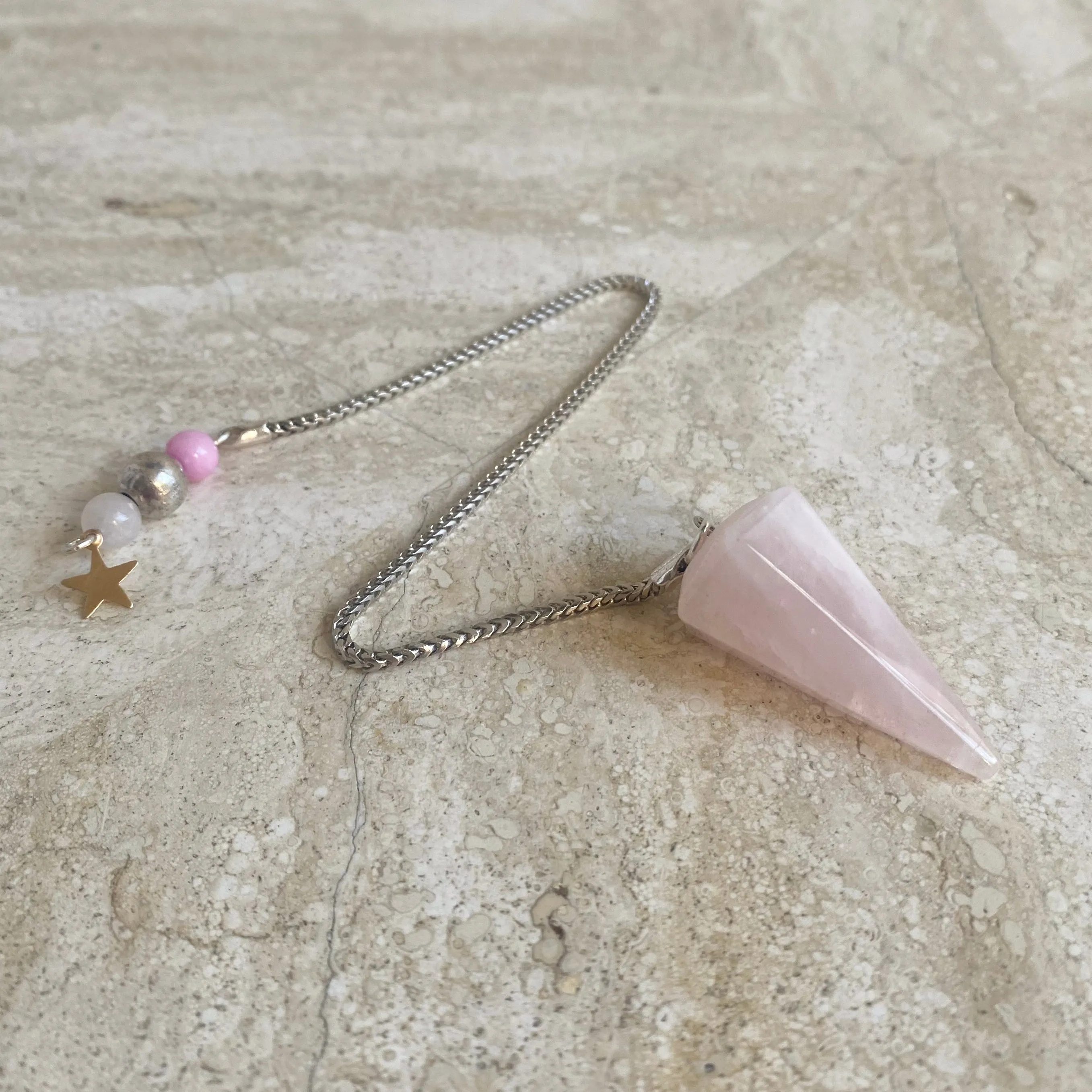 ROSE QUARTZ PENDULUM