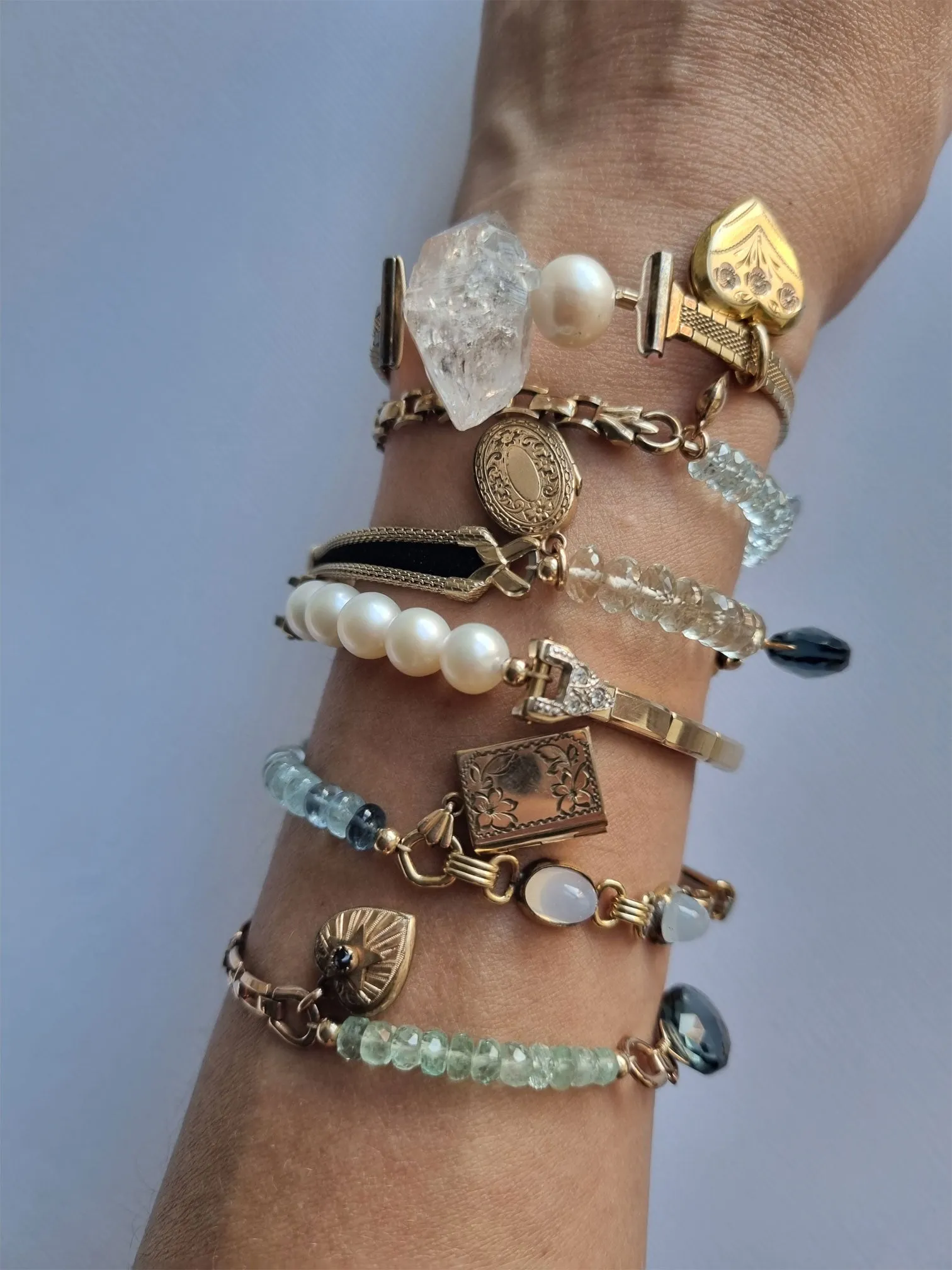 roses and thorns | vintage watch band bracelet