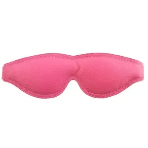 Rouge Garments Leather-padded Pink Bondage Blindfold with Buckle Fastener