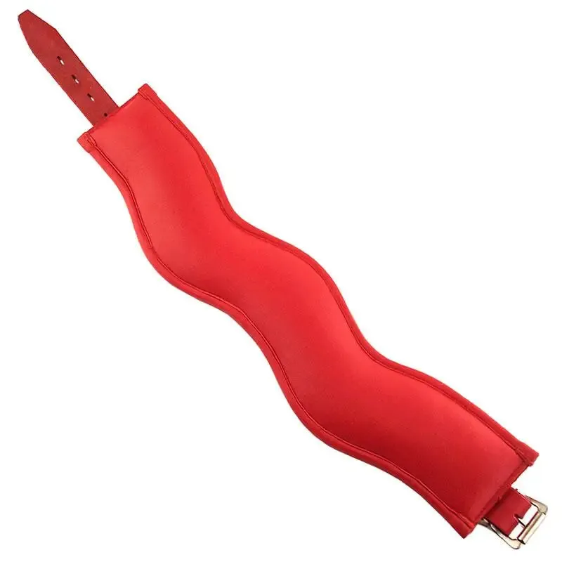Rouge Garments Red Padded Posture Collar with Adjustable Buckles