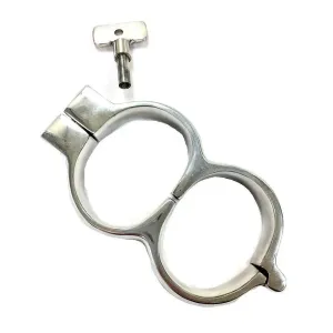 Rouge Garments Stainless-steel Lockable Wrist Cuffs for Bdsm Couples