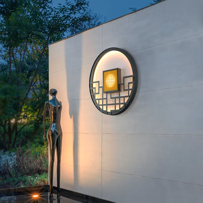 Round Garden Wall Lamp