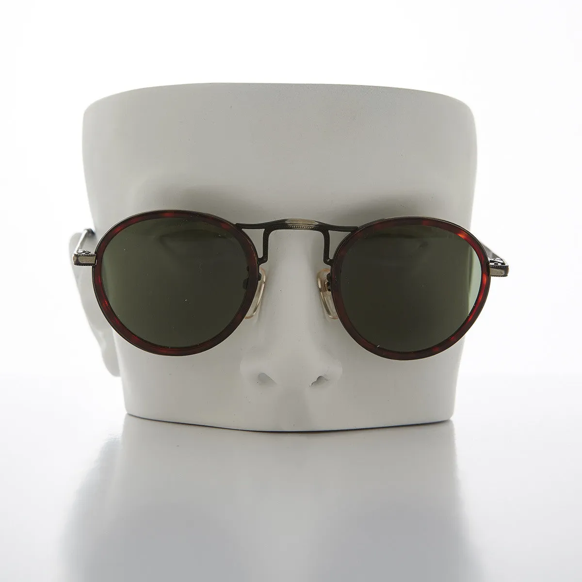 Round Gentlemen's Victorian Hybrid Aviator Vintage Sunglass - Gatsby 2