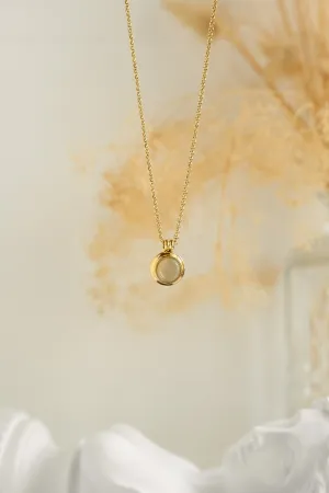 Round Rose Quartz Pendant