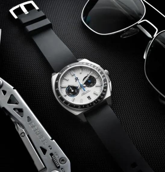 RZE VALOUR CRUSADER WHITE TITANIUM WATCH