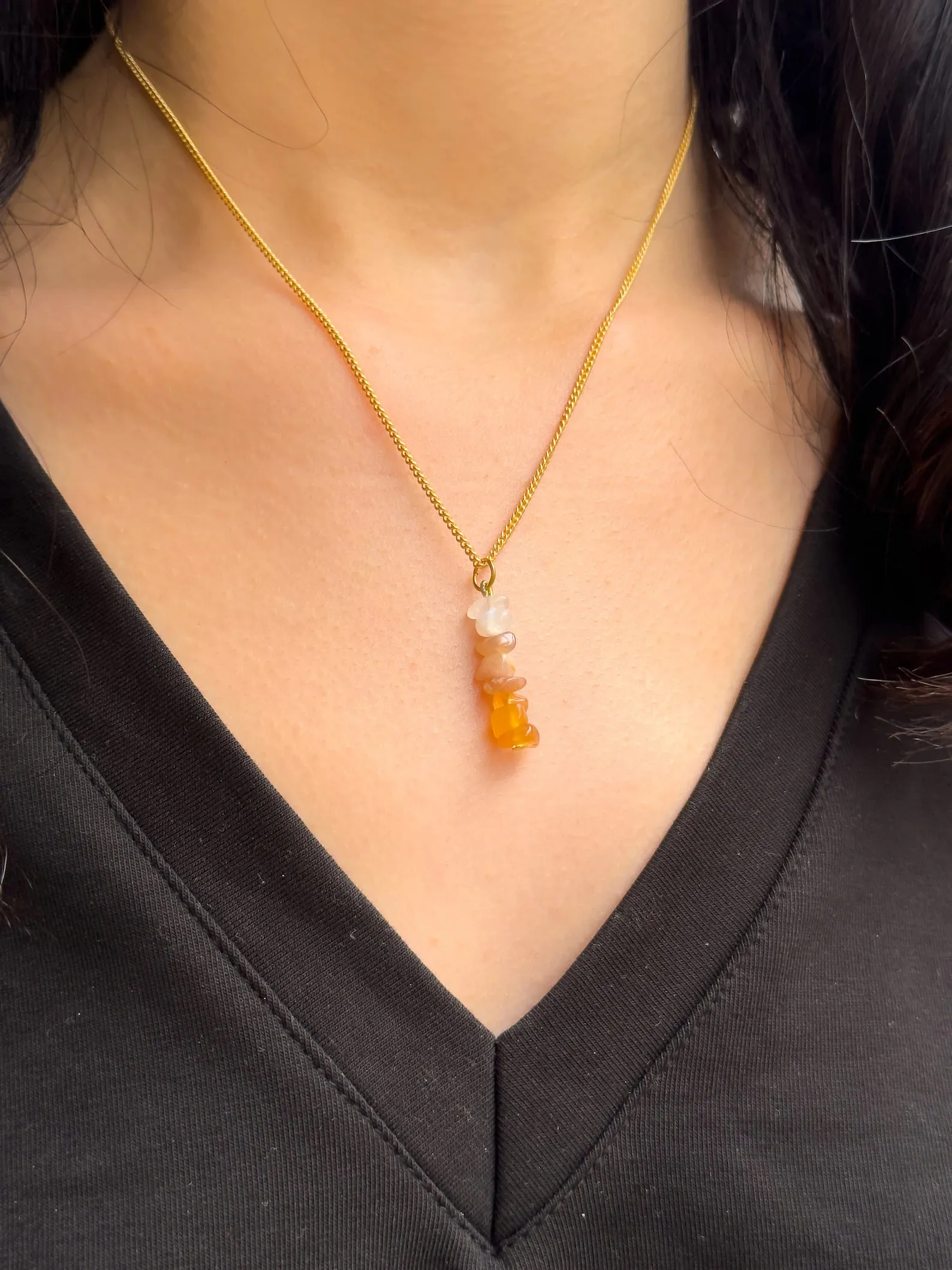 Sacral Chakra Dangling Necklace