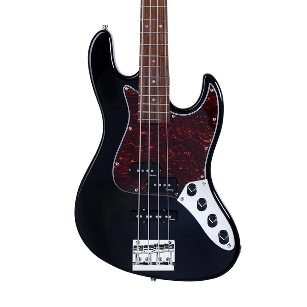 Sadowsky MetroExpress 21-fret Hybrid PJ 4-String Bass Guitar, Morado FB, Black