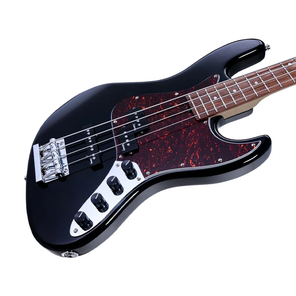Sadowsky MetroExpress 21-fret Hybrid PJ 4-String Bass Guitar, Morado FB, Black