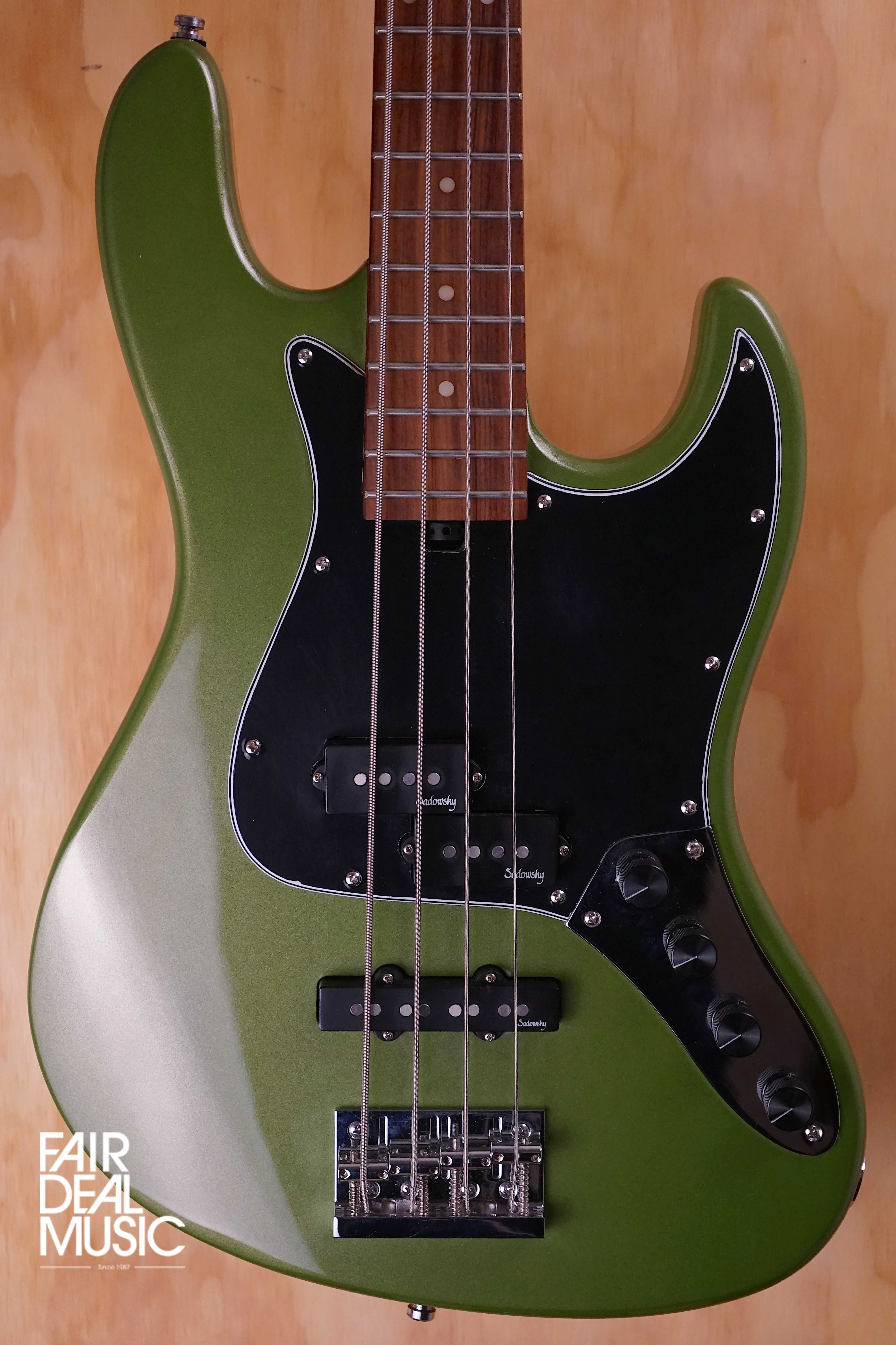 Sadowsky MetroExpress Hybrid PJ in Sage Green Metallic, USED