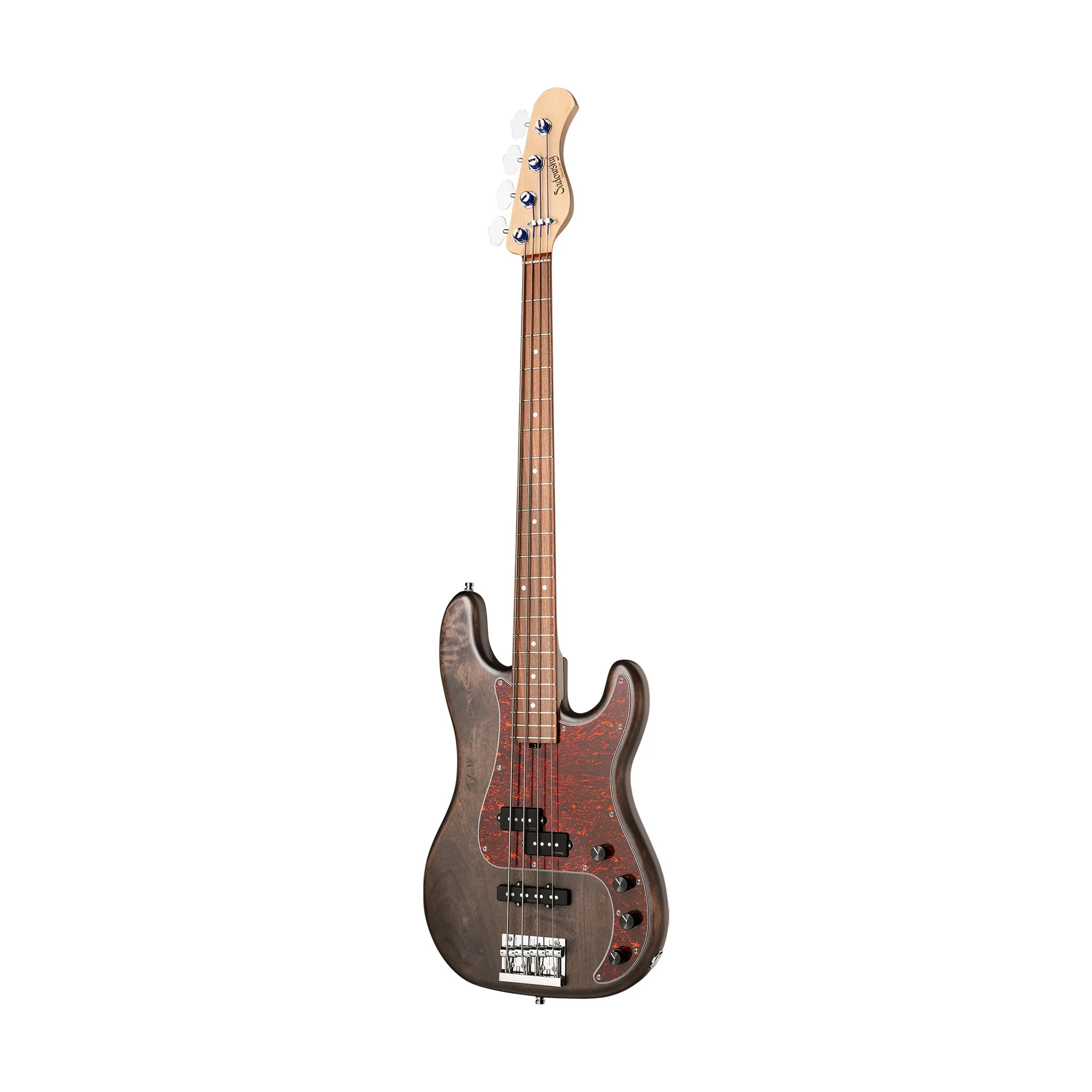 Sadowsky MetroLine 21-Fret Hybrid PJ Vintage 4-String Bass Guitar, Nirvana Black Transparent Satin