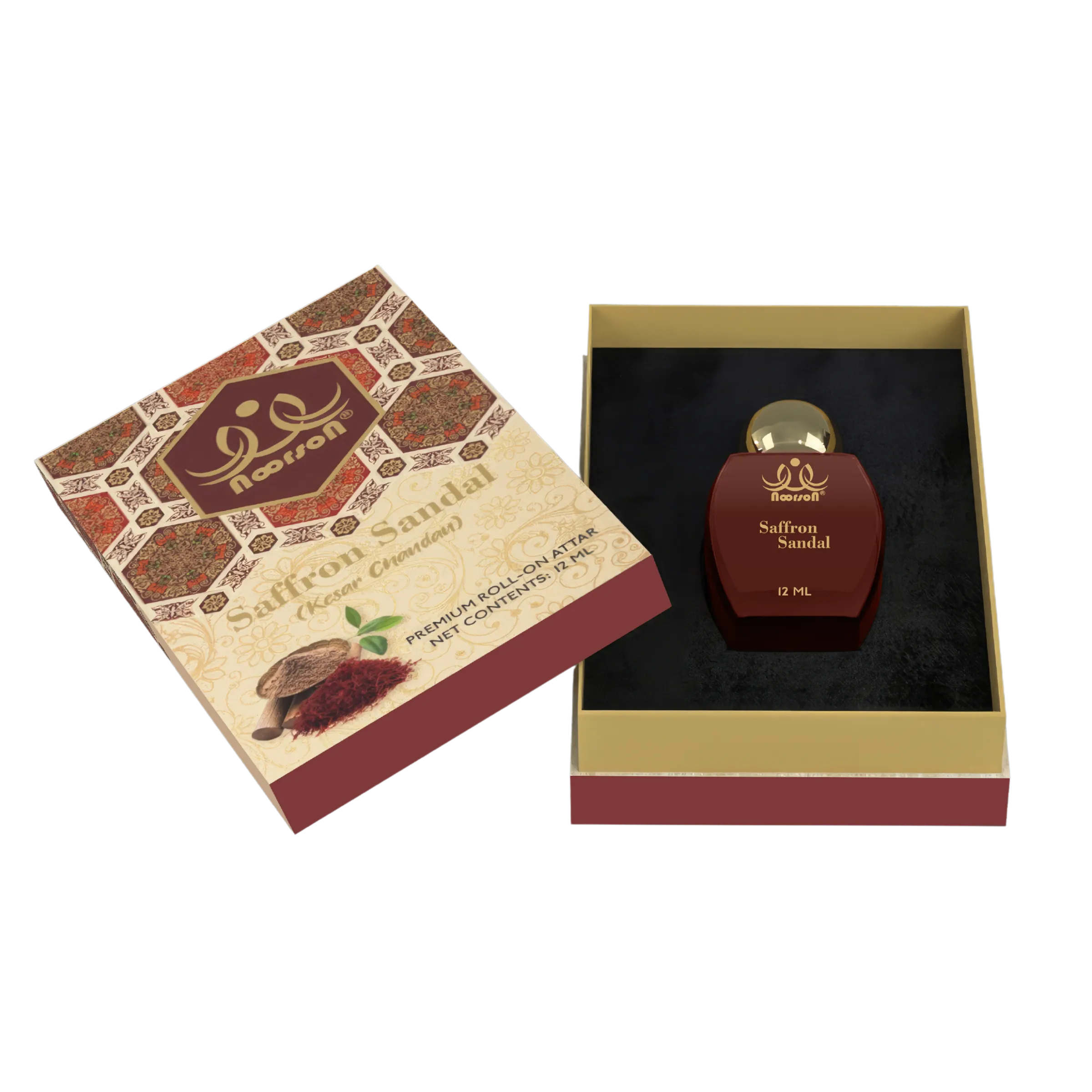 Saffron Sandal (Kesar Chandan) Non-Alcoholic Premium Quality Attar Perfume