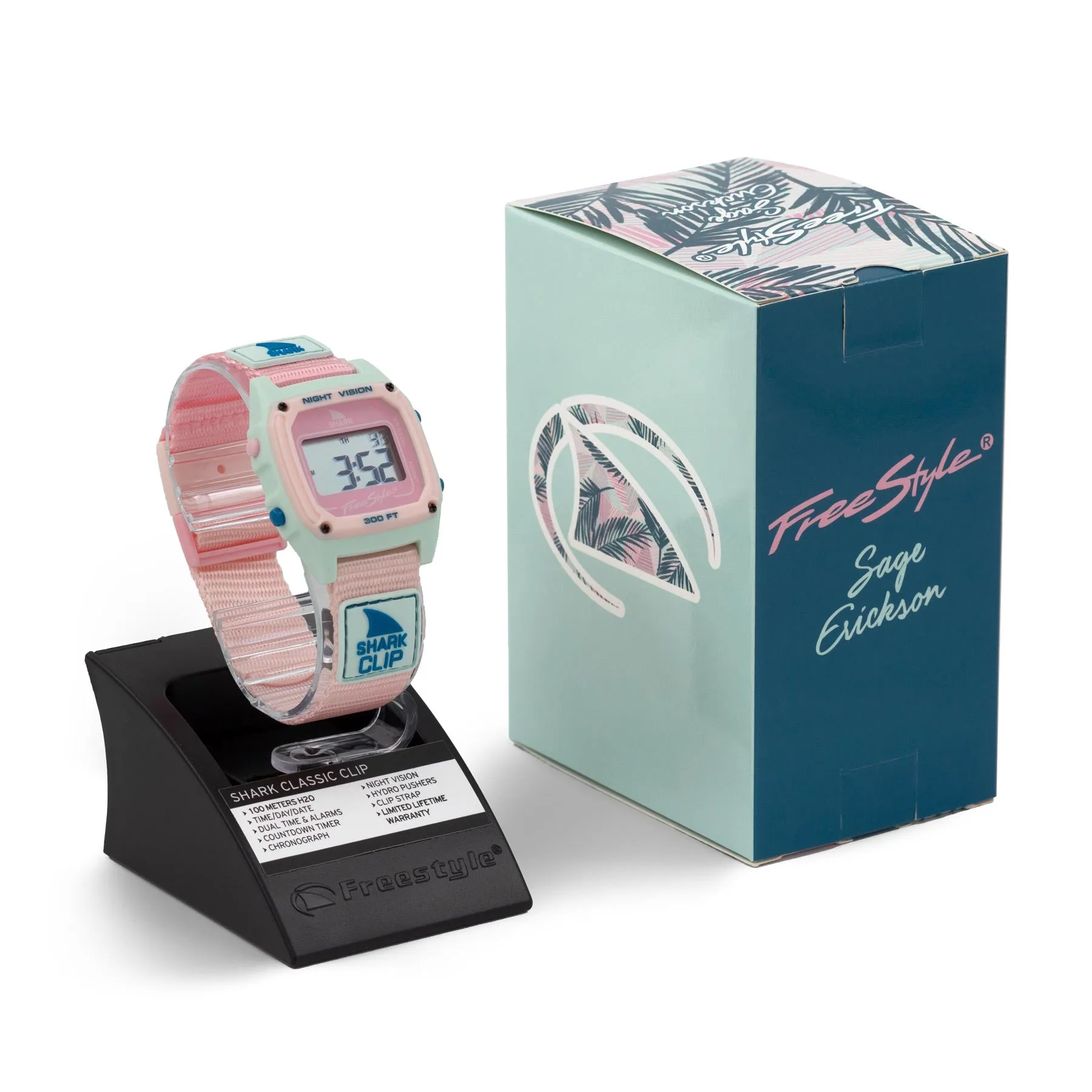 SAGE ERICKSON SIGNATURE SHARK CLASSIC CLIP BLUE SAGE PINK