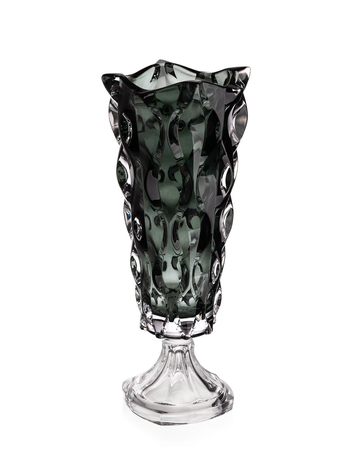 SAMBA Grey Footed Vase