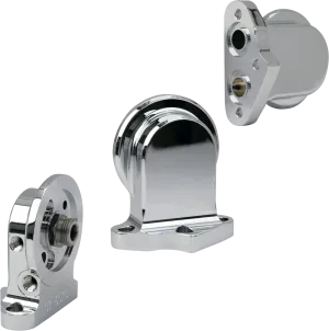 S&S Cycle 106-3884 Oil Filter Mounting Bracket Kit - Chrome