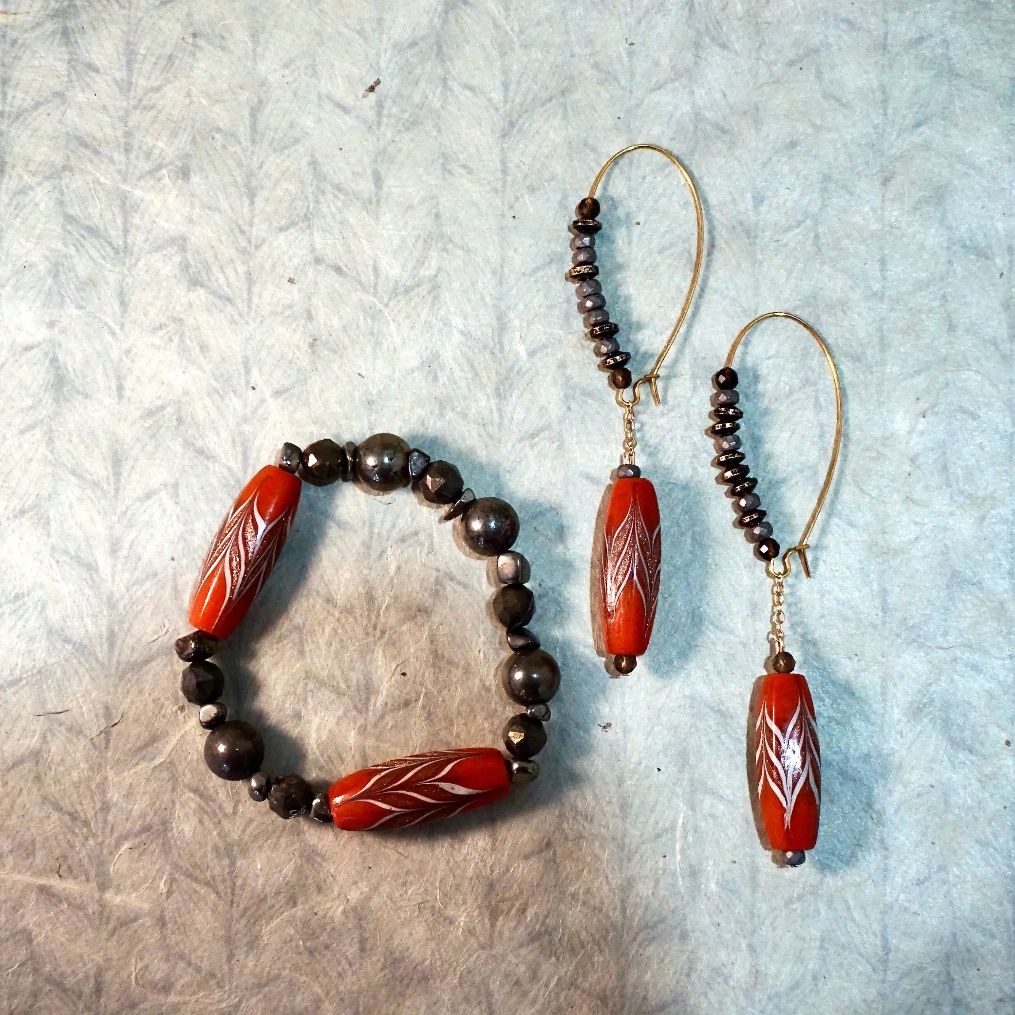 Saymna Earrings x Solveig Bracelet Set