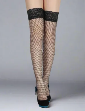 Scandals Lace Top Fishnet Stockings - Seductive Lace Toped Stockings