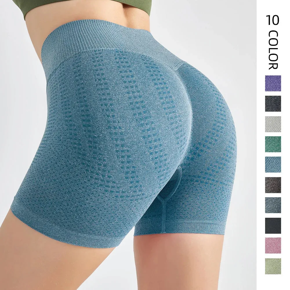Scrunch Butt Yoga Shorts for Women - High Waist Seamless Workout Shorts