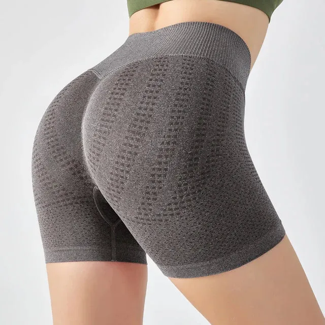 Scrunch Butt Yoga Shorts for Women - High Waist Seamless Workout Shorts