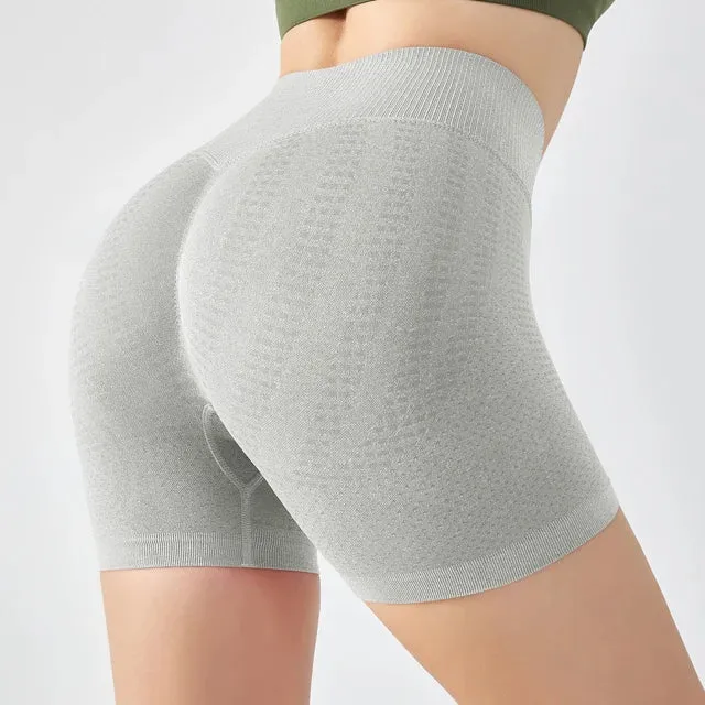 Scrunch Butt Yoga Shorts for Women - High Waist Seamless Workout Shorts