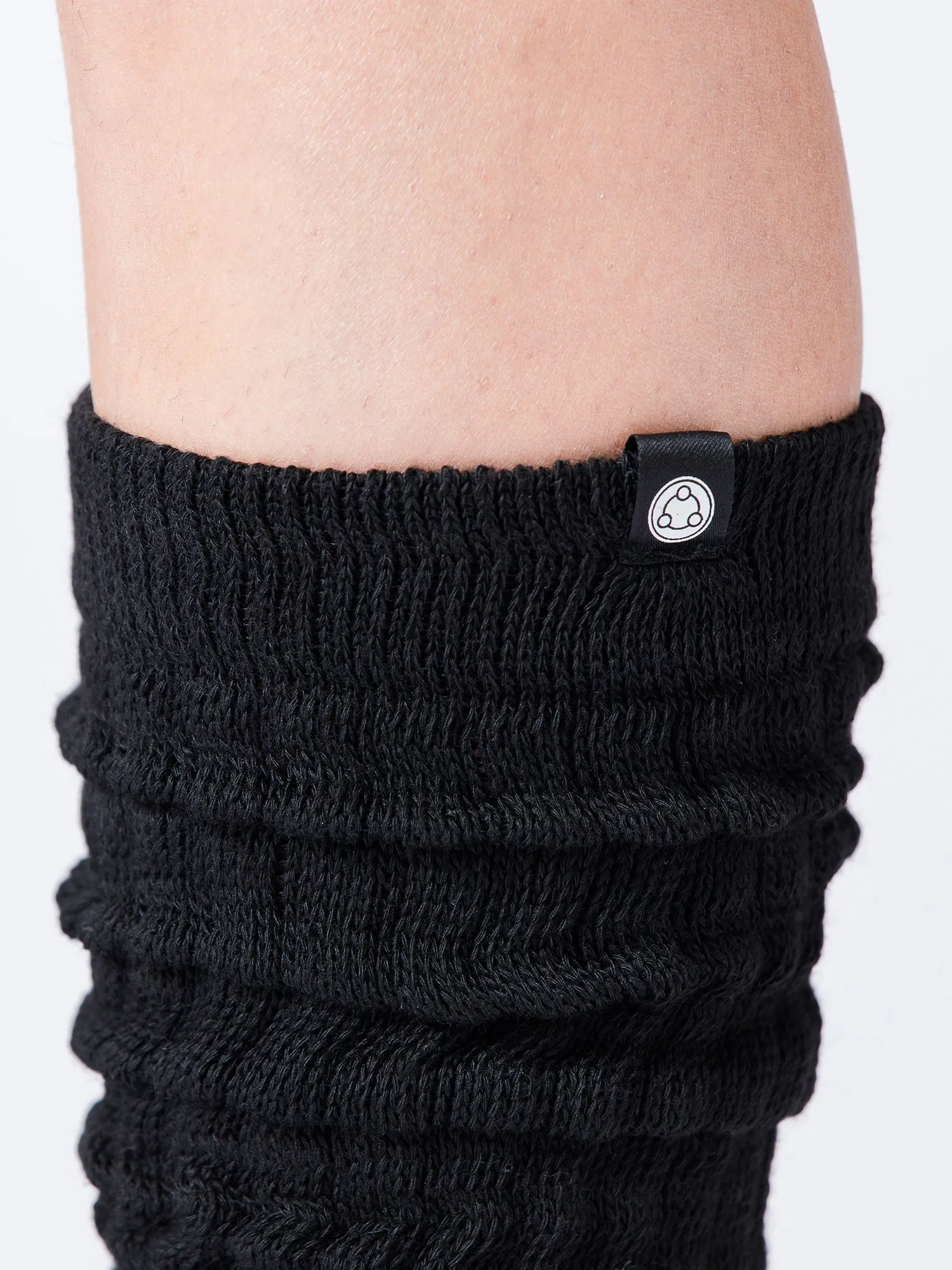 SCRUNCHIE SPORT SOCKS, BLACK