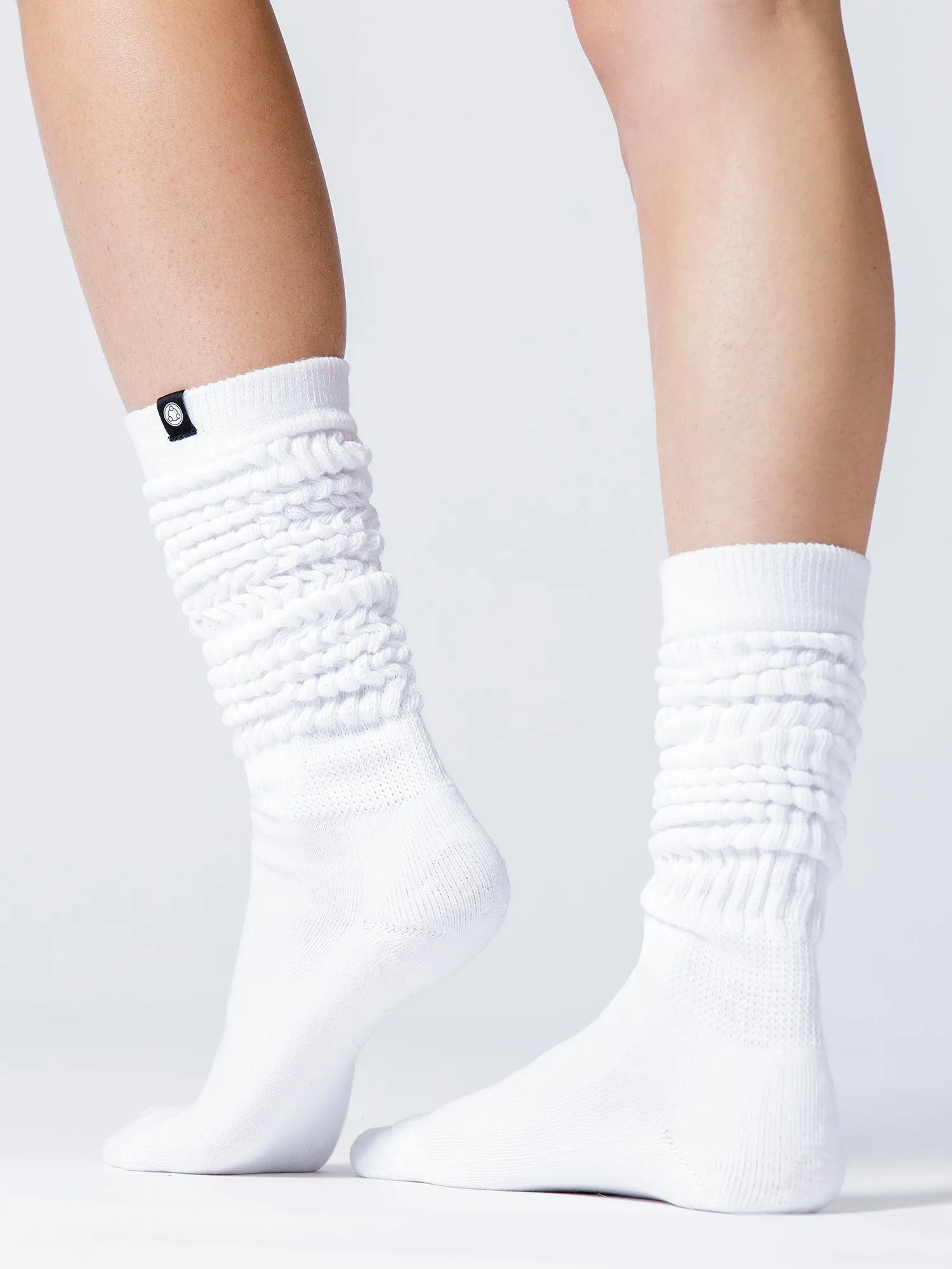 SCRUNCHIE SPORT SOCKS, WHITE