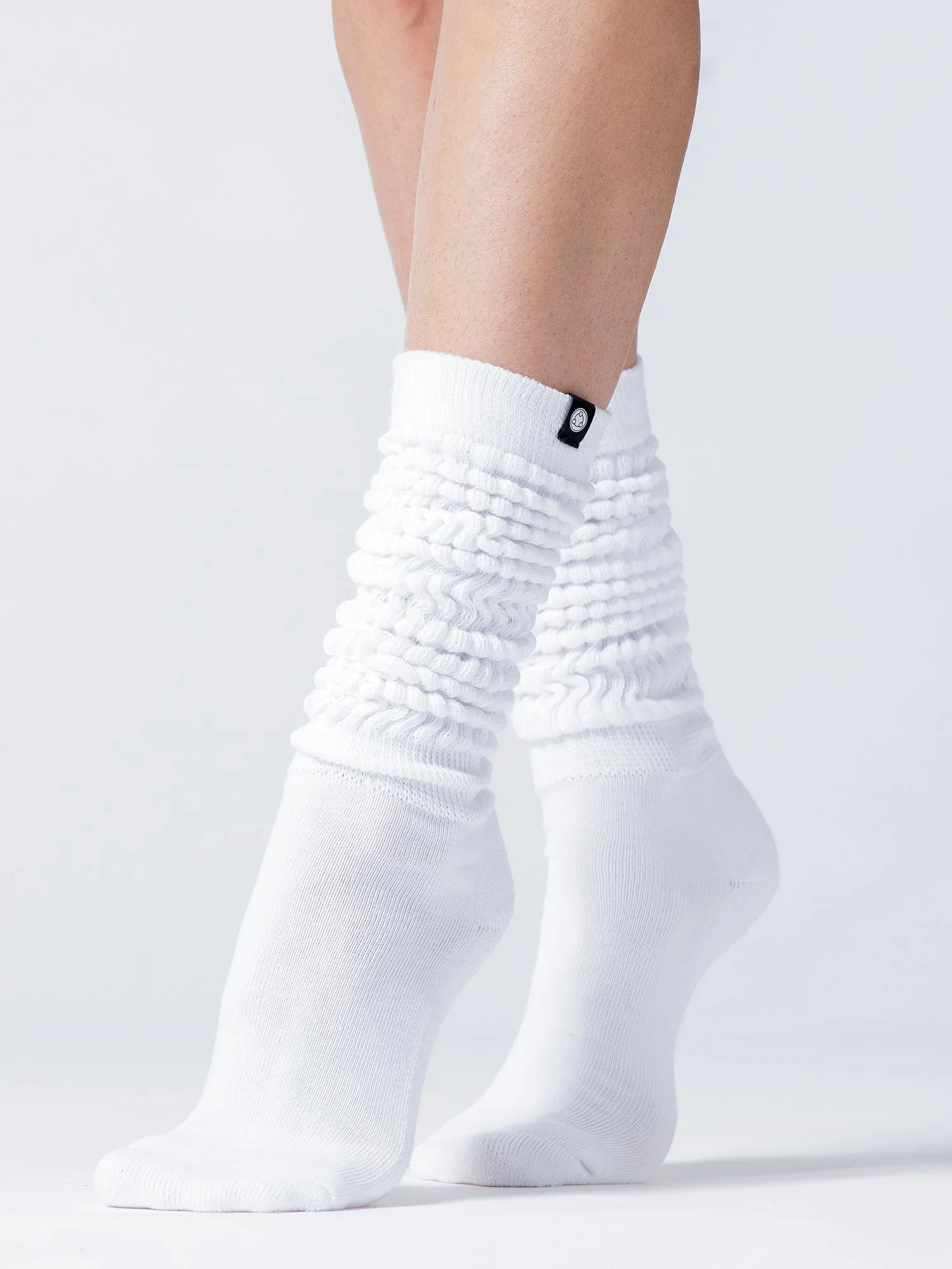 SCRUNCHIE SPORT SOCKS, WHITE