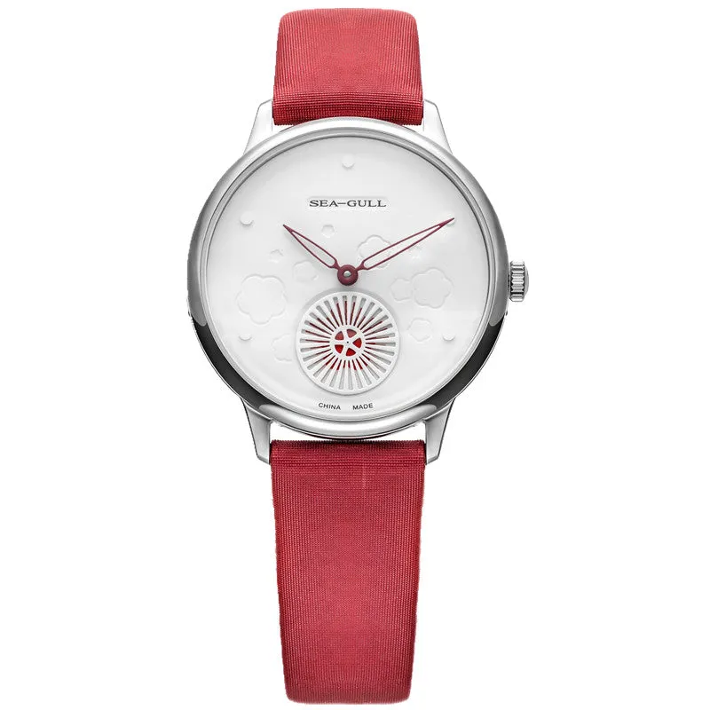 Seagull Ultra Thin 8MM Dynamic Moving Flower Dial Women's Mechanical Fashion Watch 813.96.5046L
