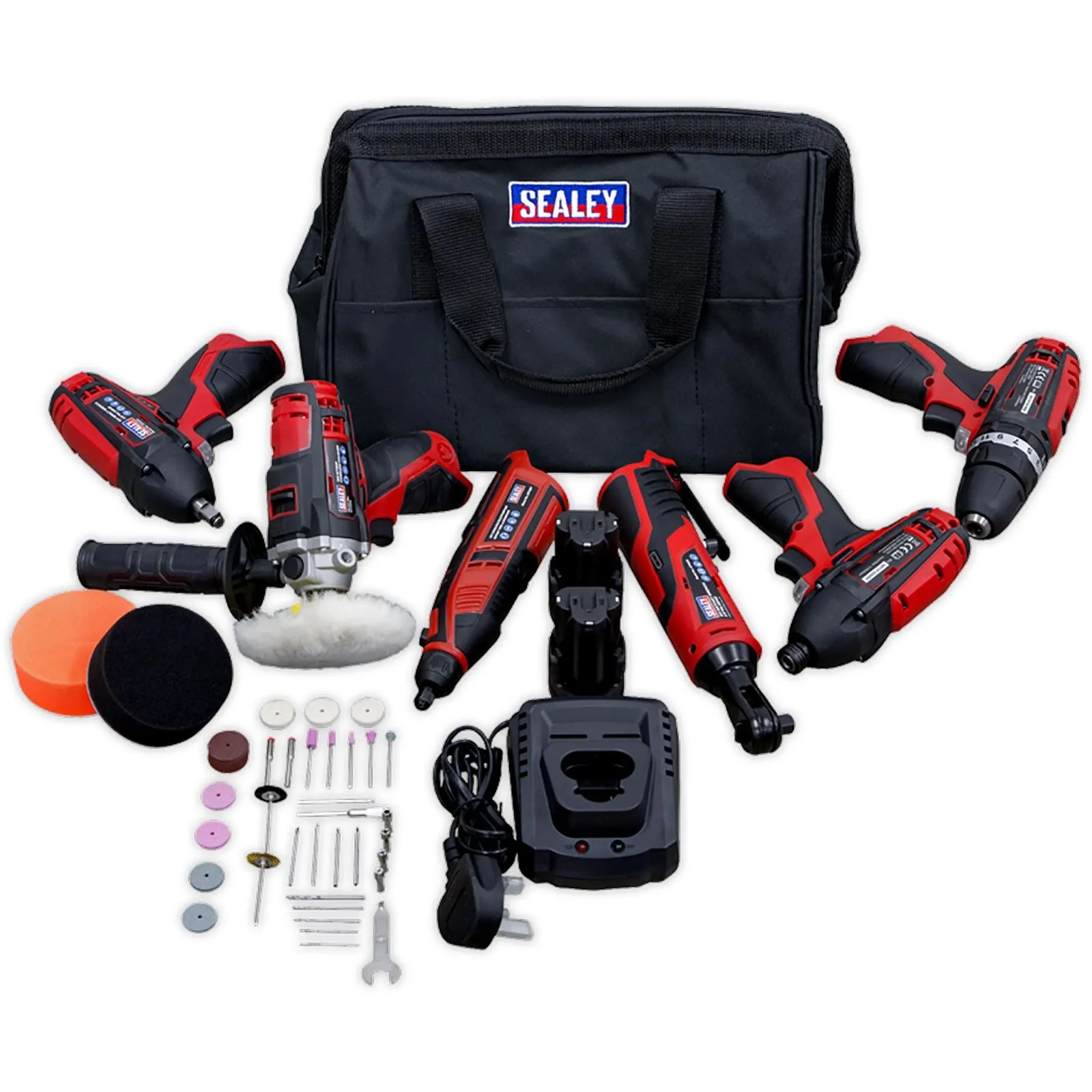 Sealey 6 x 12V SV12 Series Cordless Power Tool Combo Kit