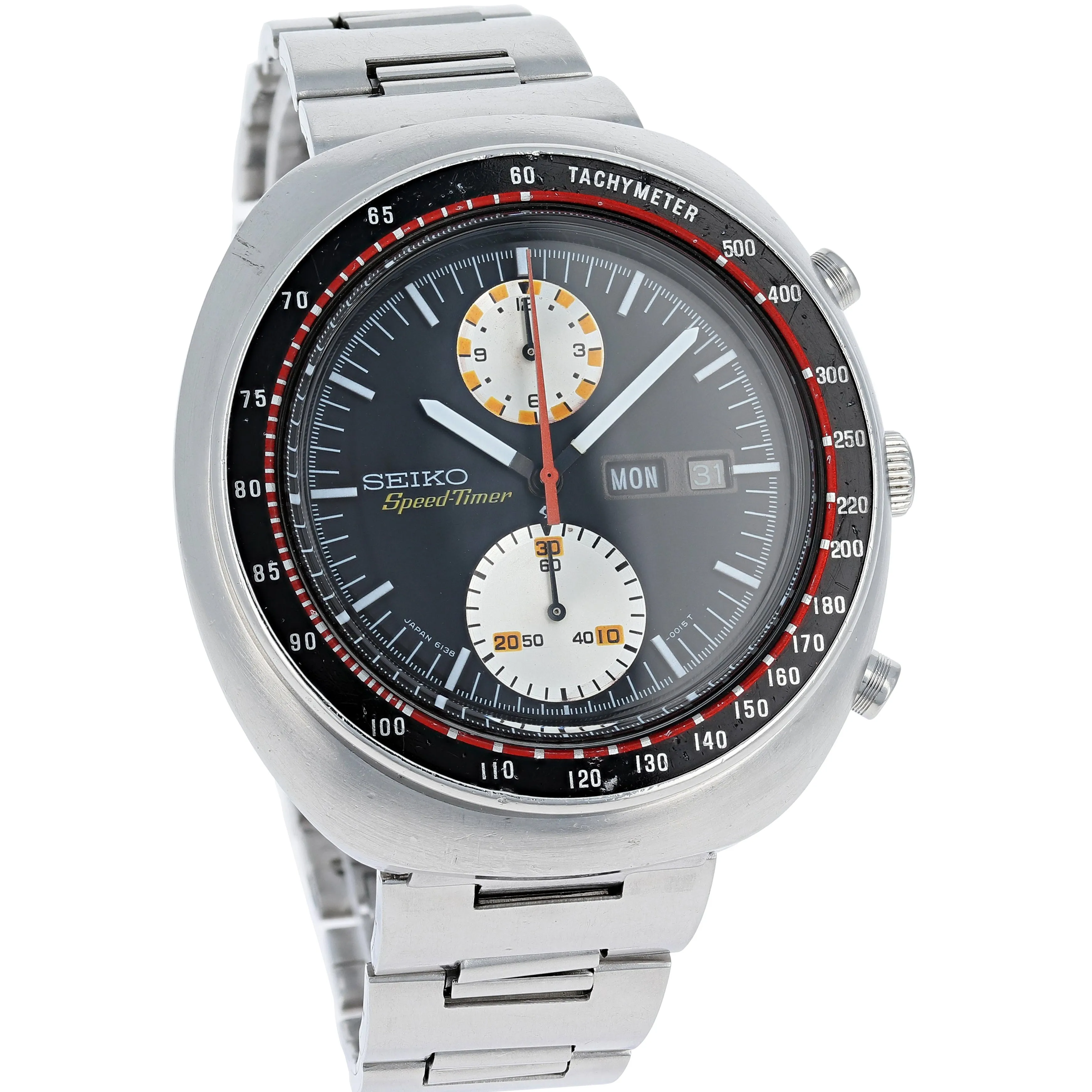 Seiko 6138-0011 UFO Yachtsman Speed-Timer Chronograph -0015T c. 1976 Steel 44 mm