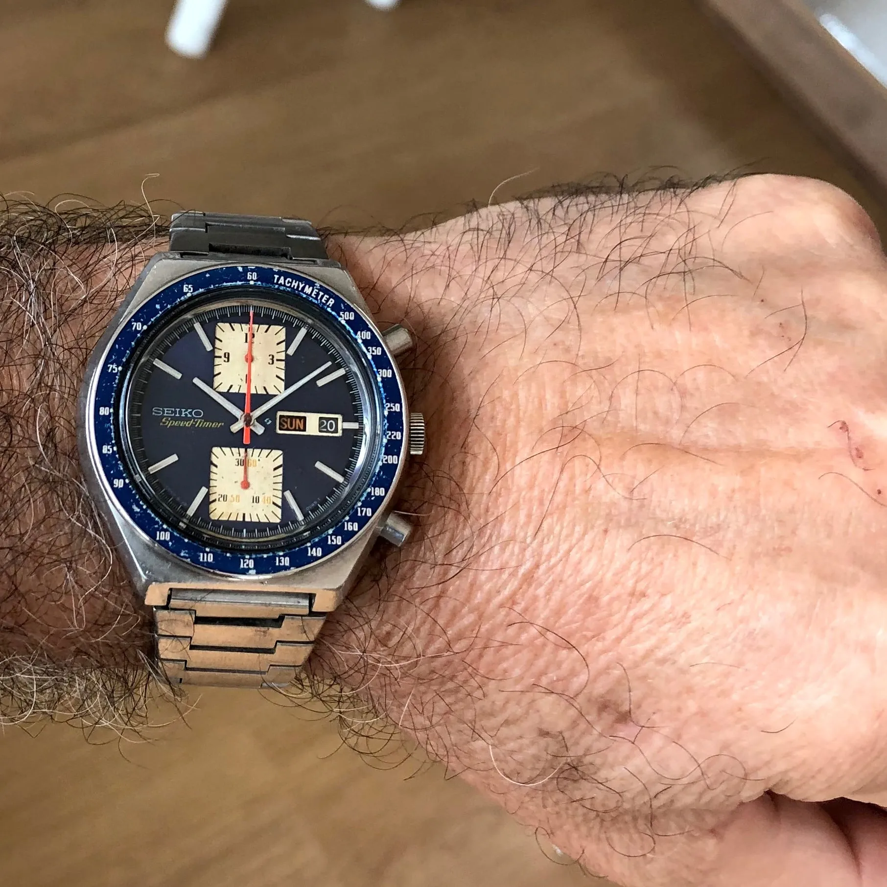 Seiko 6138-0030 Kakume -0045T Speed-Timer JDM Chronograph c 1976 43 mm