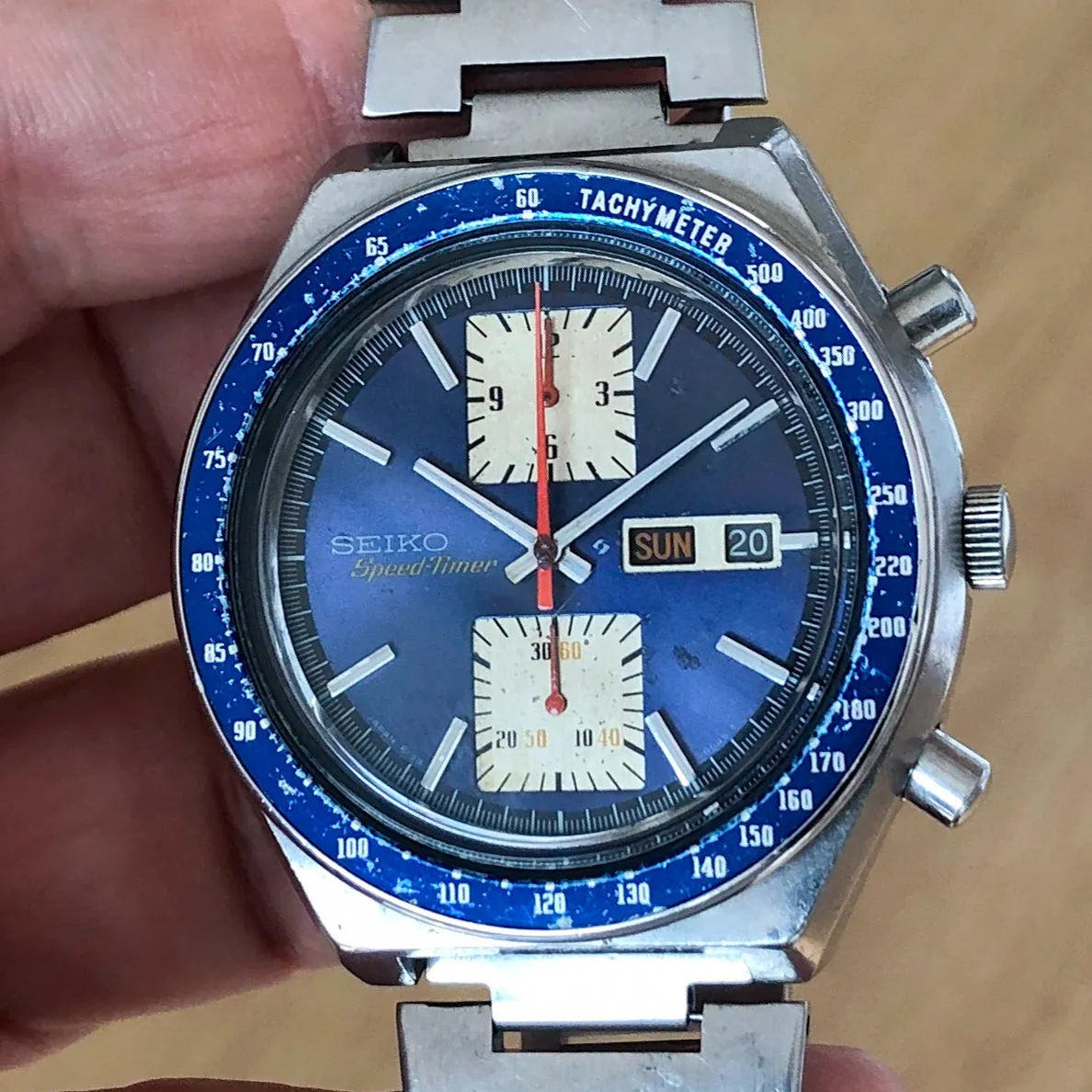 Seiko 6138-0030 Kakume -0045T Speed-Timer JDM Chronograph c 1976 43 mm