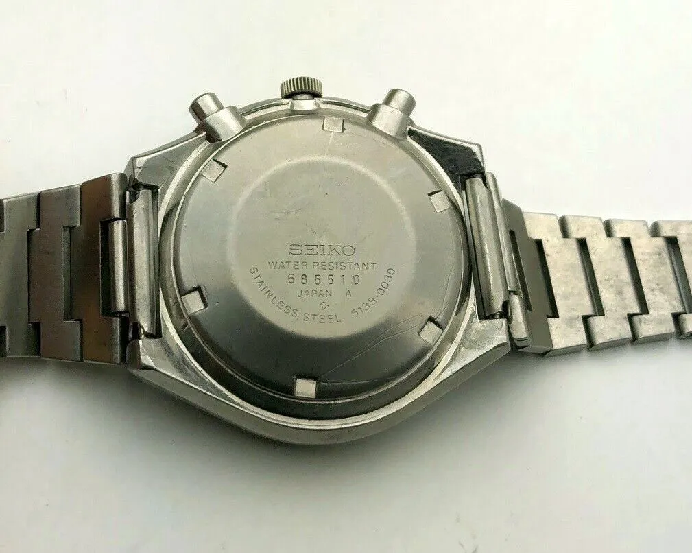 Seiko 6138-0030 Kakume -0045T Speed-Timer JDM Chronograph c 1976 43 mm
