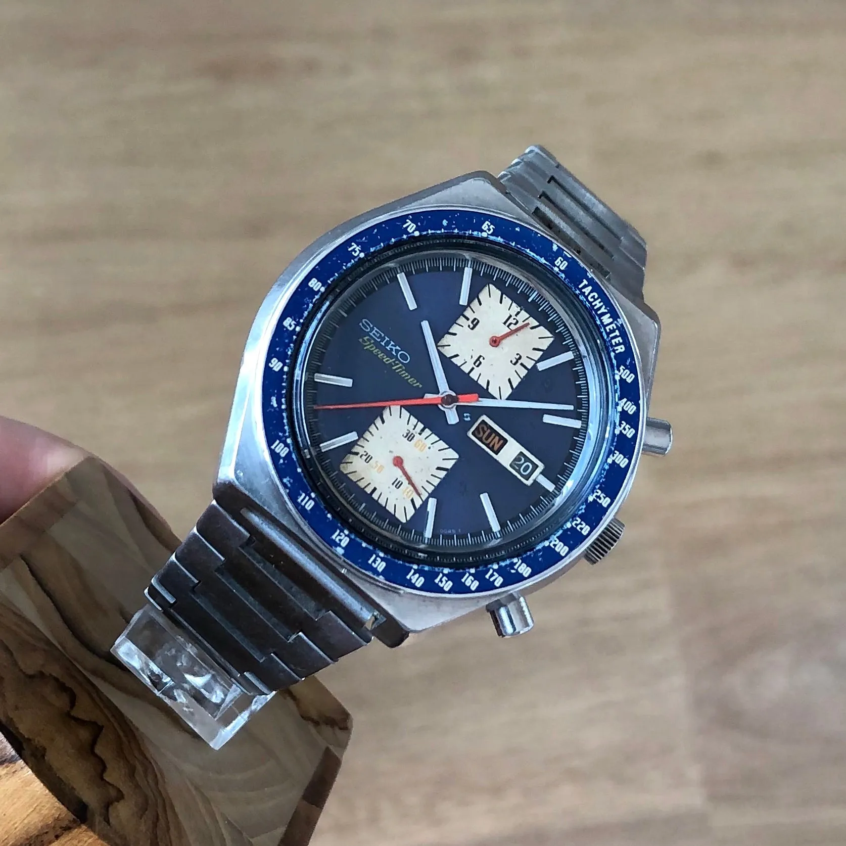 Seiko 6138-0030 Kakume -0045T Speed-Timer JDM Chronograph c 1976 43 mm