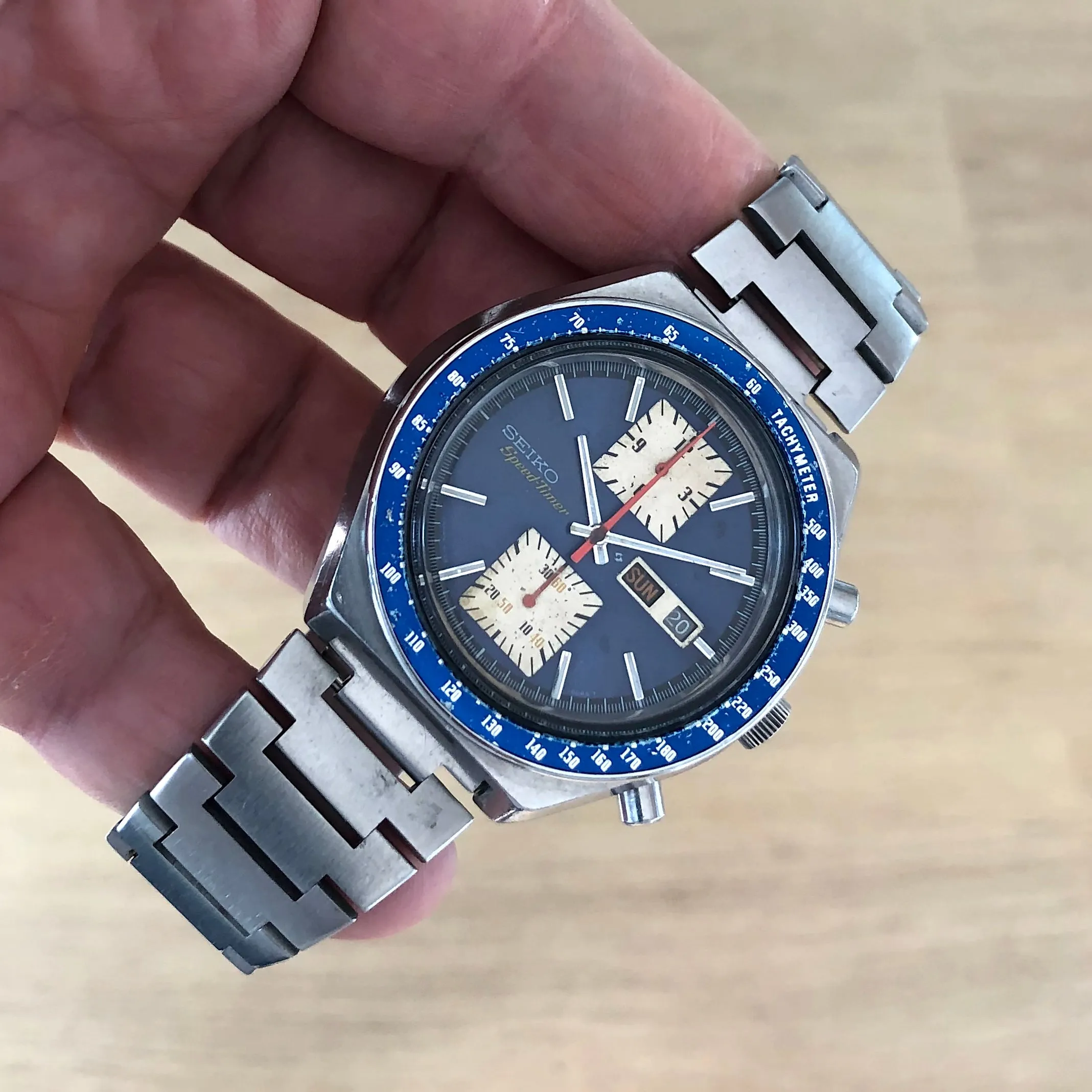 Seiko 6138-0030 Kakume -0045T Speed-Timer JDM Chronograph c 1976 43 mm