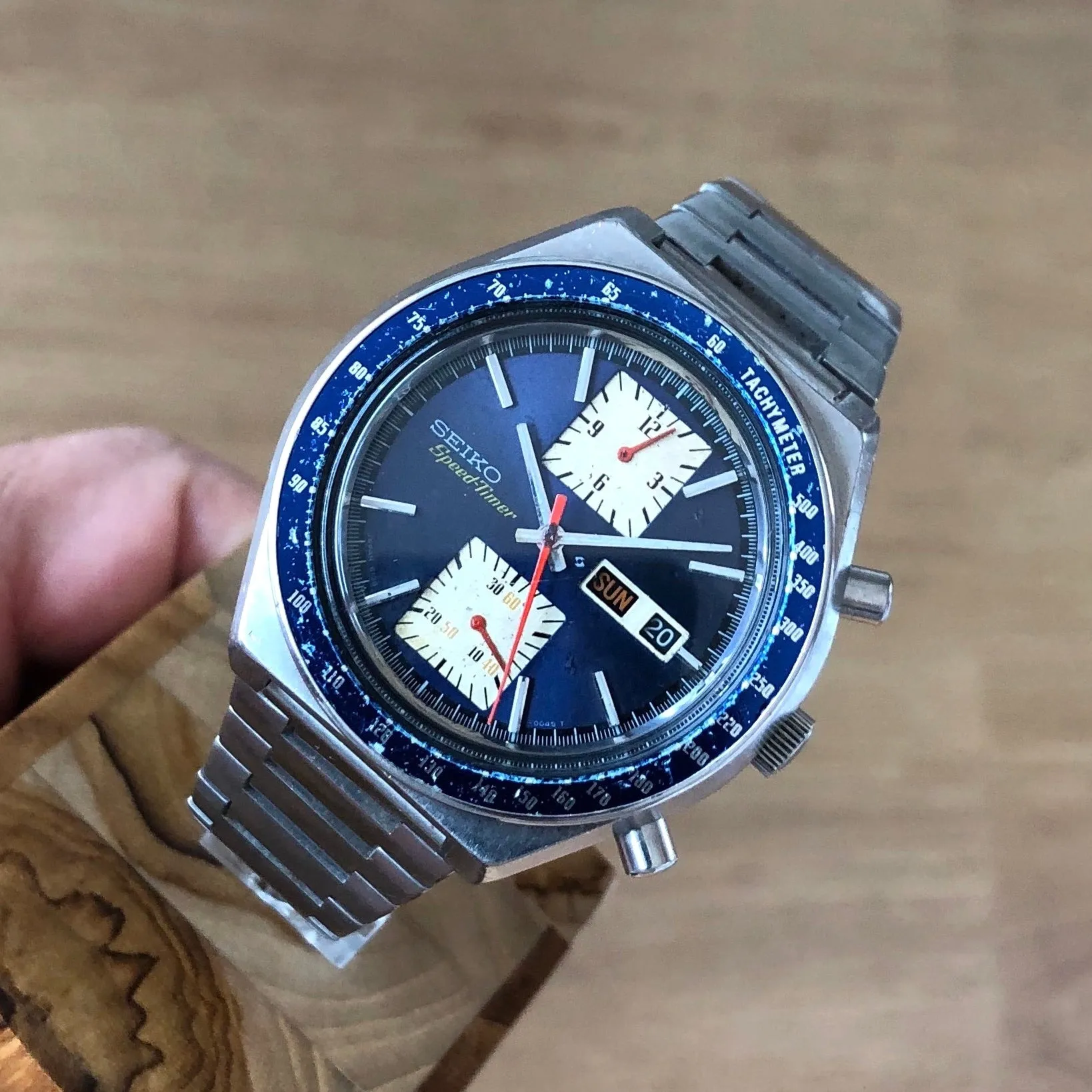 Seiko 6138-0030 Kakume -0045T Speed-Timer JDM Chronograph c 1976 43 mm
