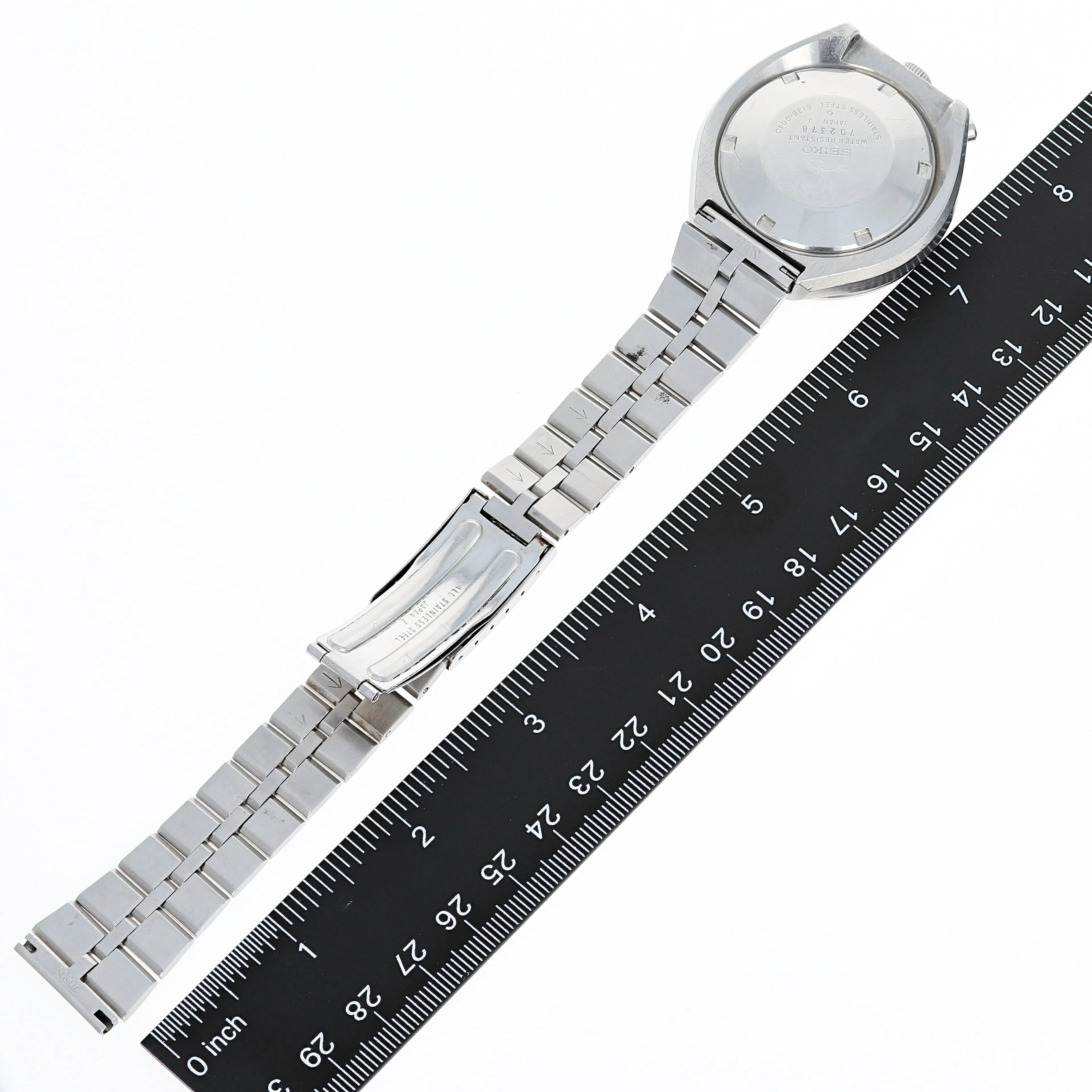 Seiko 6138-0040 Bullhead -0060T Chronograph Automatic c. 1977 Fishbone Steel 44 mm