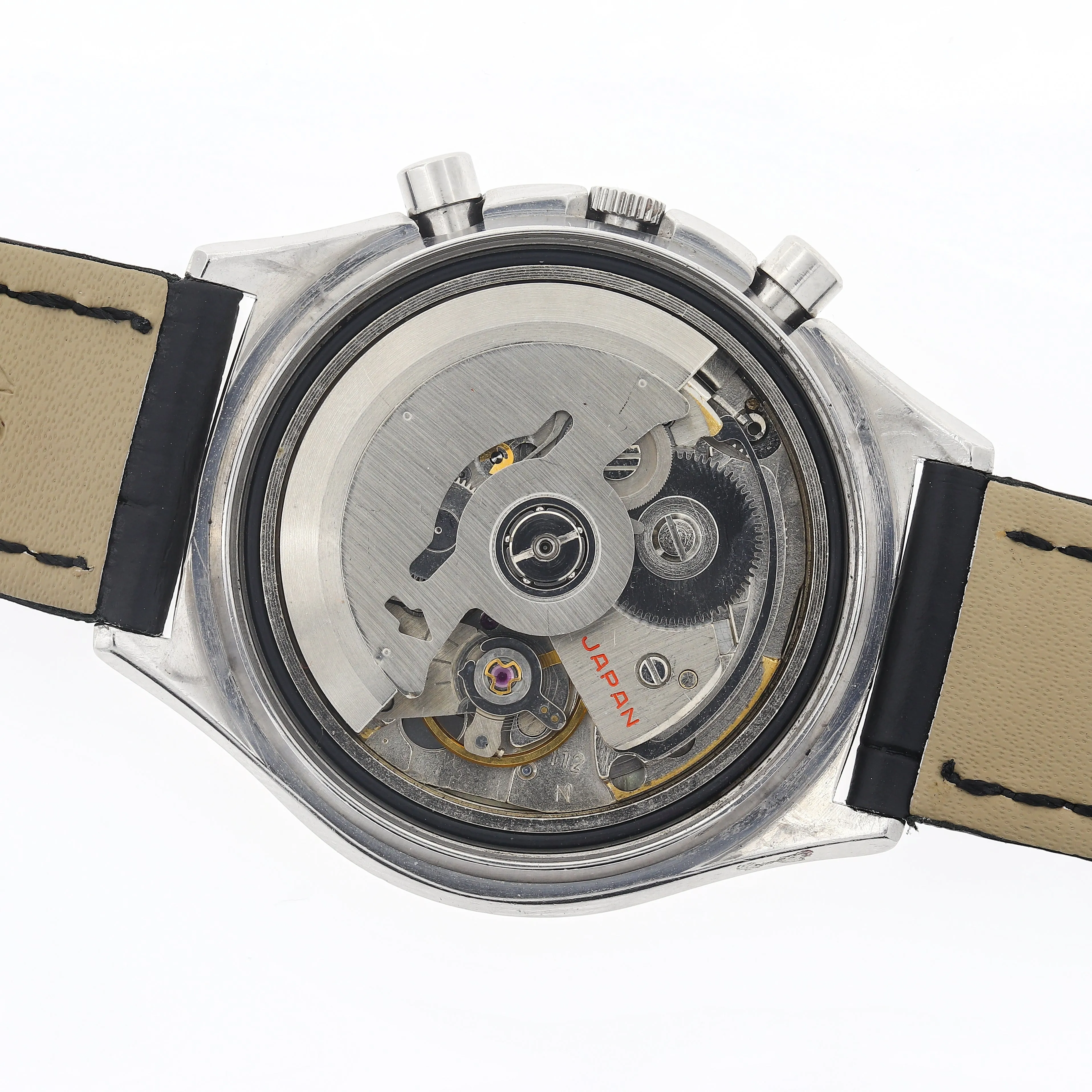 Seiko Flyback 7016-8001 Cal. 7016A Silver White Rare Chronograph c. 1974 Steel 38 mm