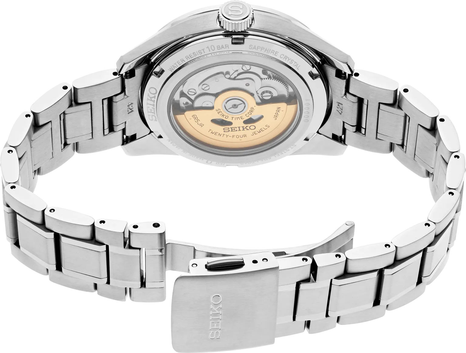 Seiko Presage Sharp Edged Series Open Heart Dual Time SPB417