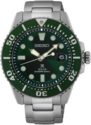 Seiko Prospex 2021 Asia Exclusive Green Dial Solar 200M Scuba Diver SNE579