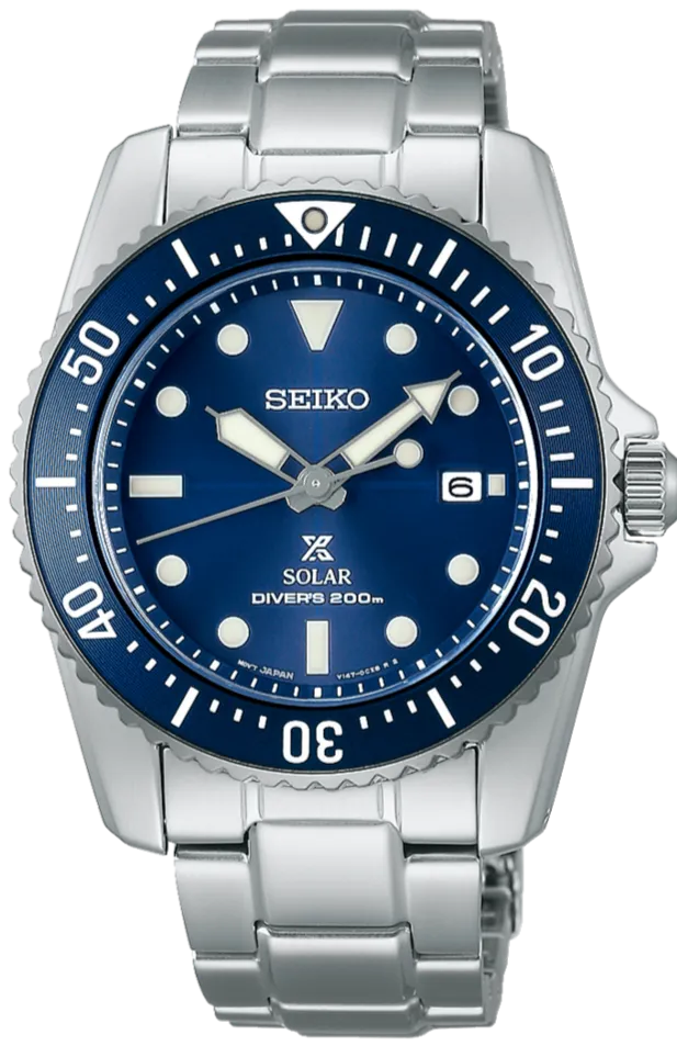 Seiko Prospex Compact Solar Diver Scuba 200M Blue SNE585 (SBDN079)