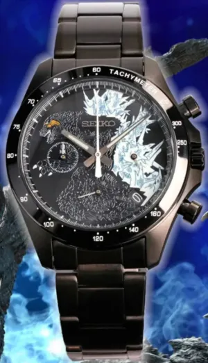 Seiko X GODZILLA -1.0 "70th Anniversary Project" Collaboration Special Edition Quartz Chronograph - PREORDER