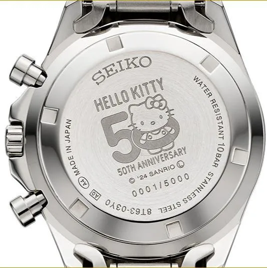 Seiko X Hello Kitty 50th Anniversary Shinkansen 500 Series Collaboration Limited Edition Quartz Chronograph - PREORDER