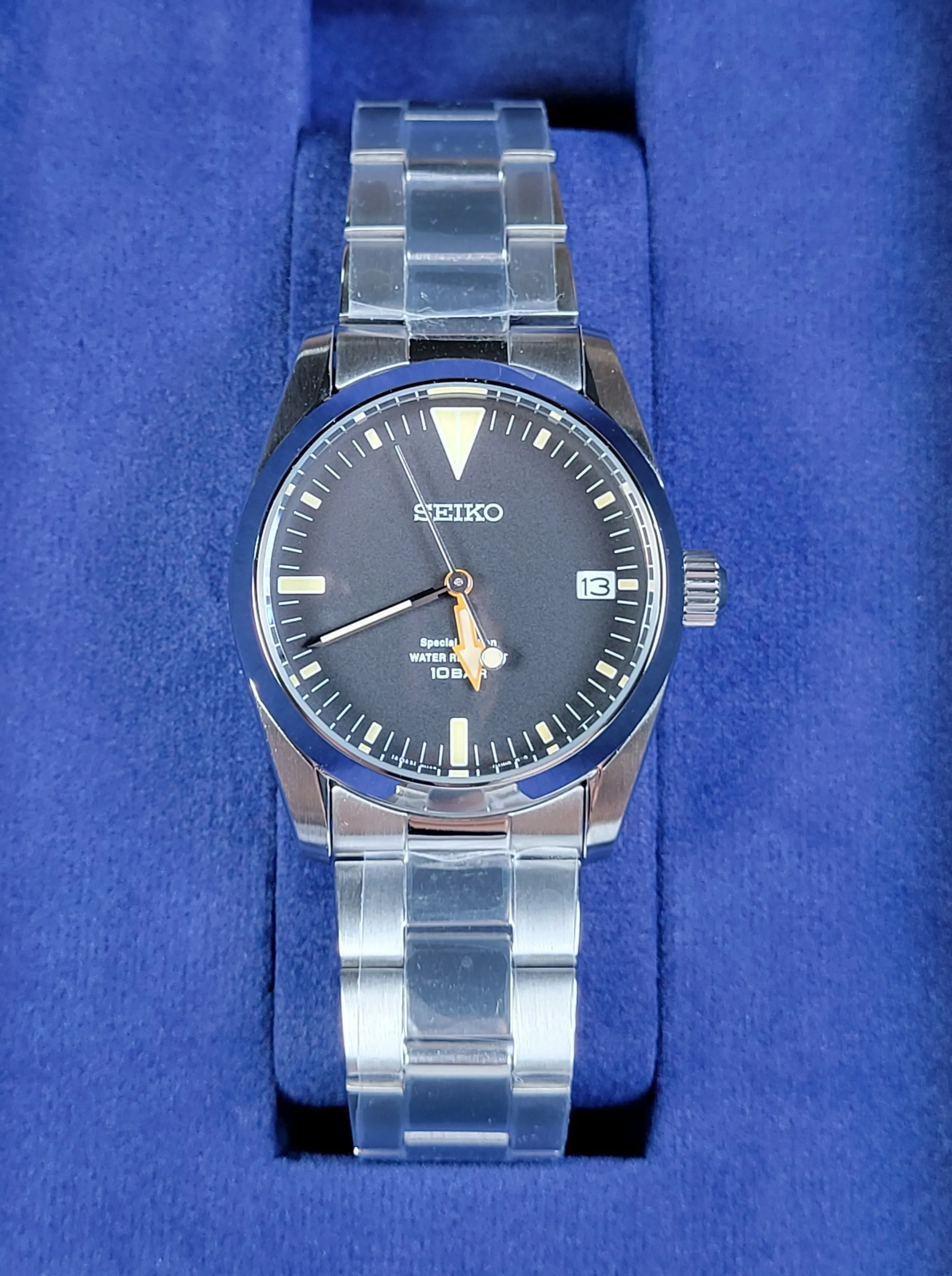 Seiko X Nano Universe Vintage Style Quartz Black-Dial JDM Special Edition SZQV020