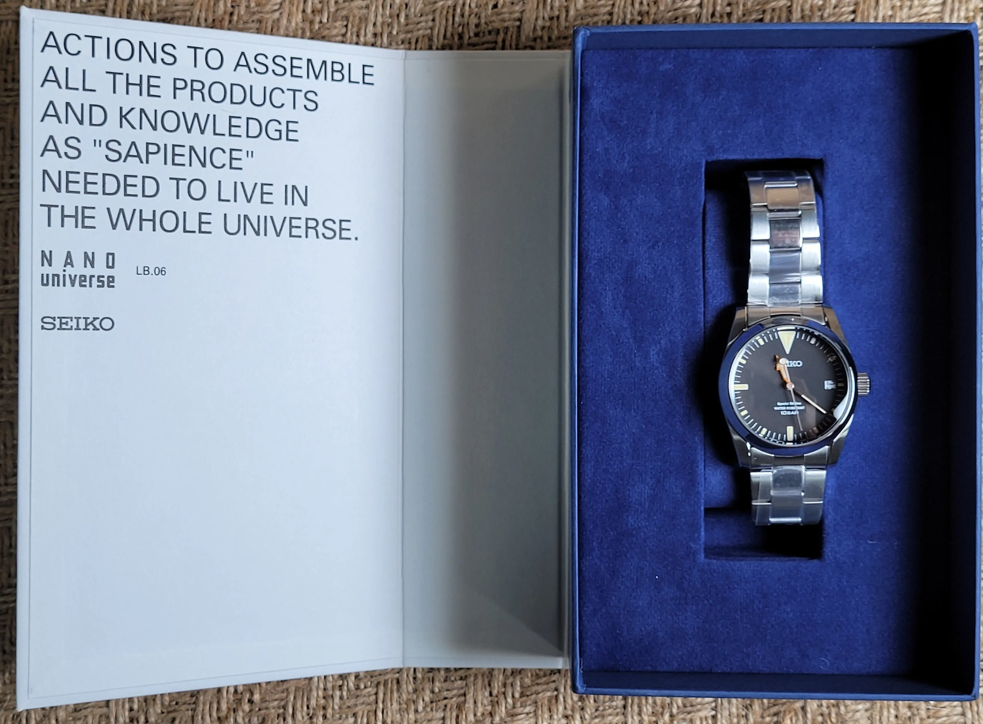 Seiko X Nano Universe Vintage Style Quartz Black-Dial JDM Special Edition SZQV020