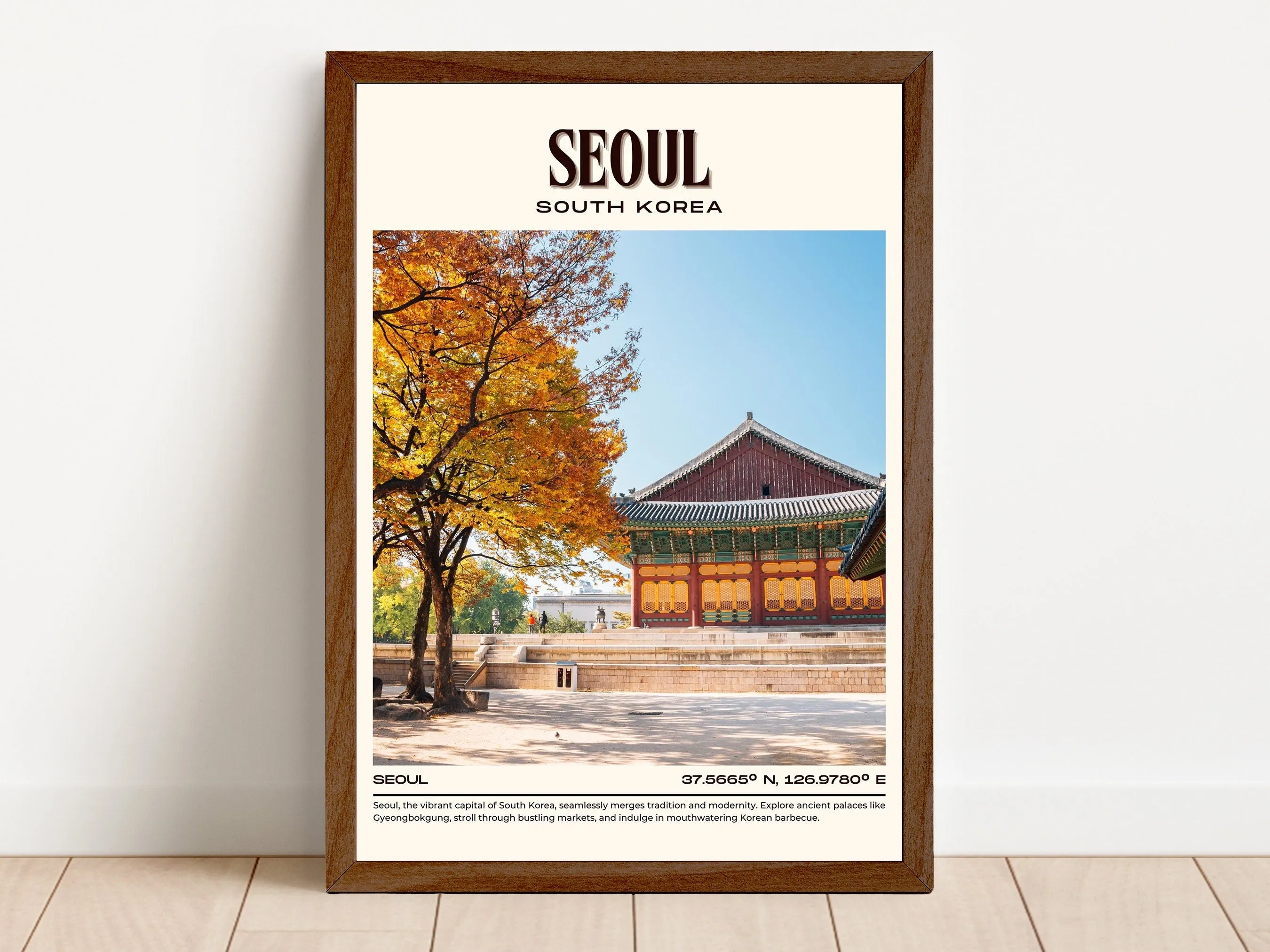 Seoul Vintage Wall Art, South Korea