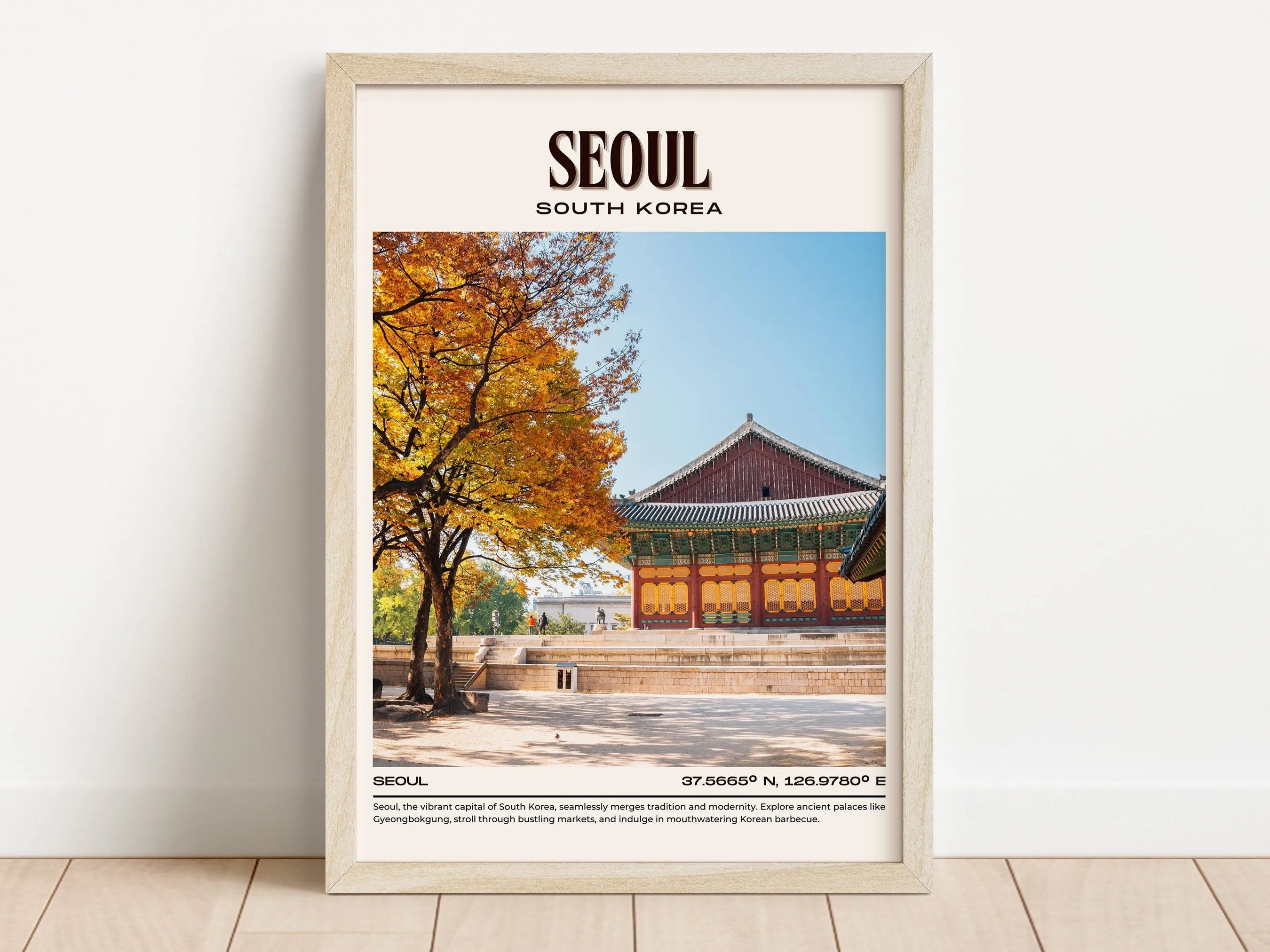 Seoul Vintage Wall Art, South Korea