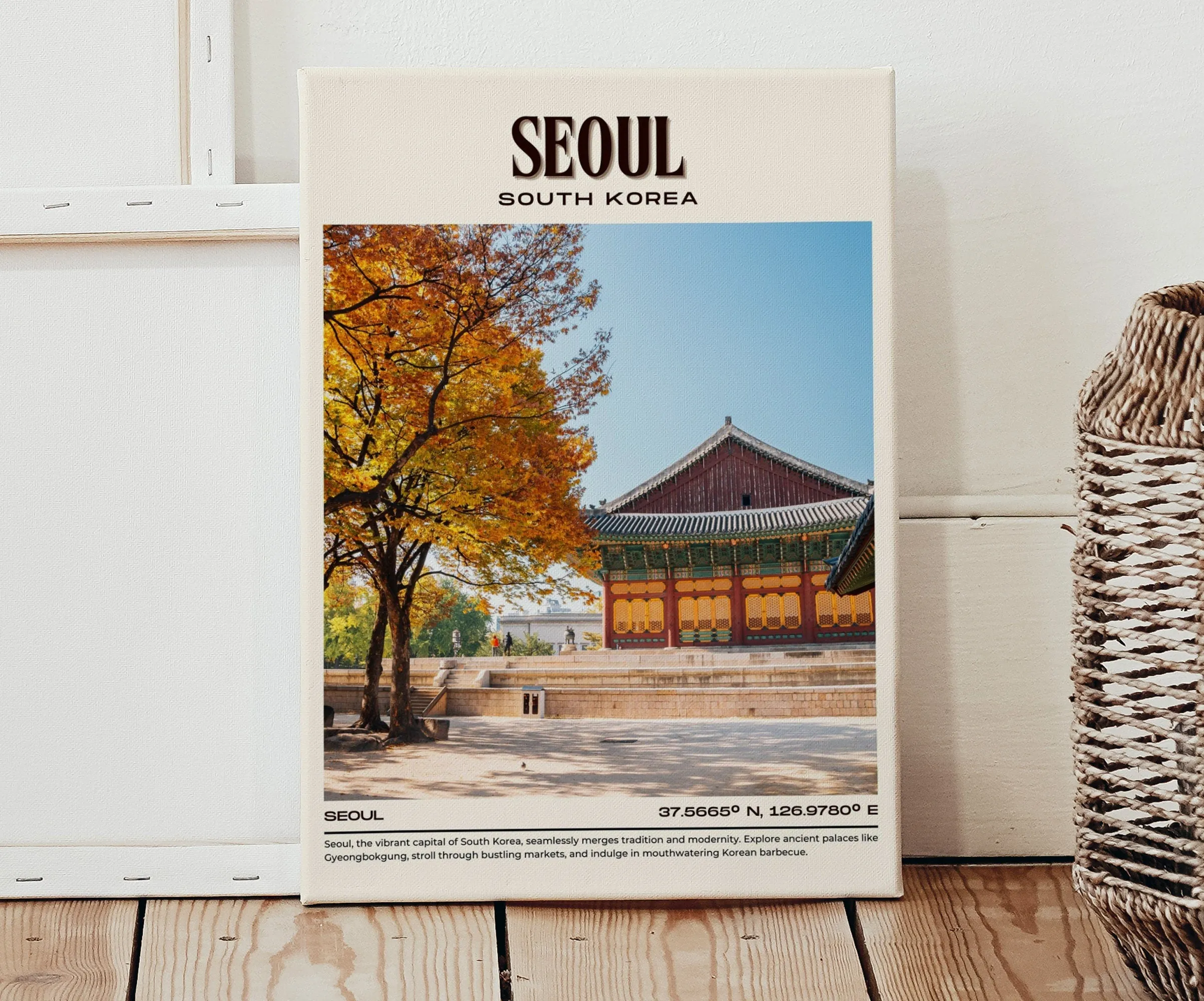 Seoul Vintage Wall Art, South Korea