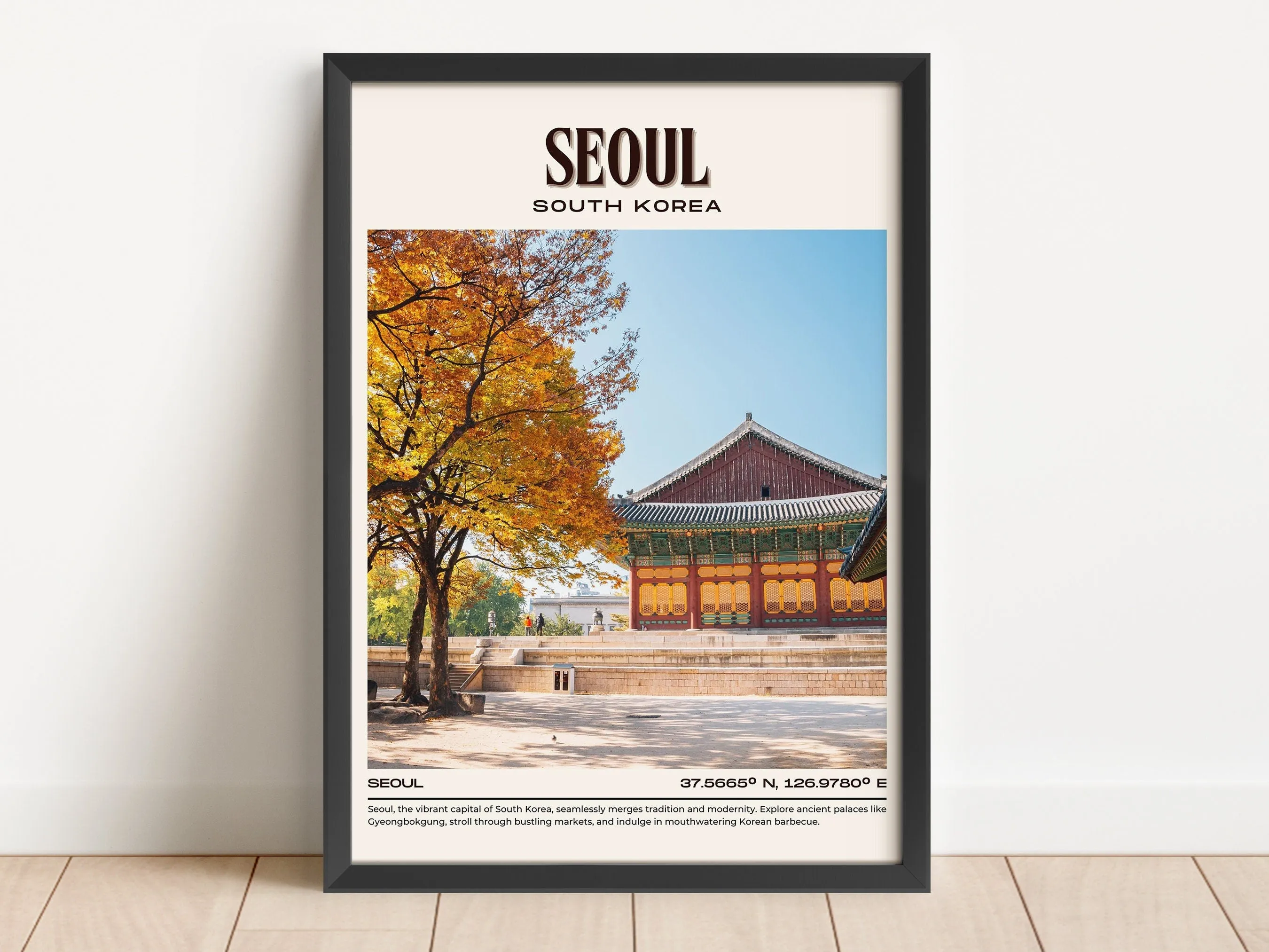 Seoul Vintage Wall Art, South Korea