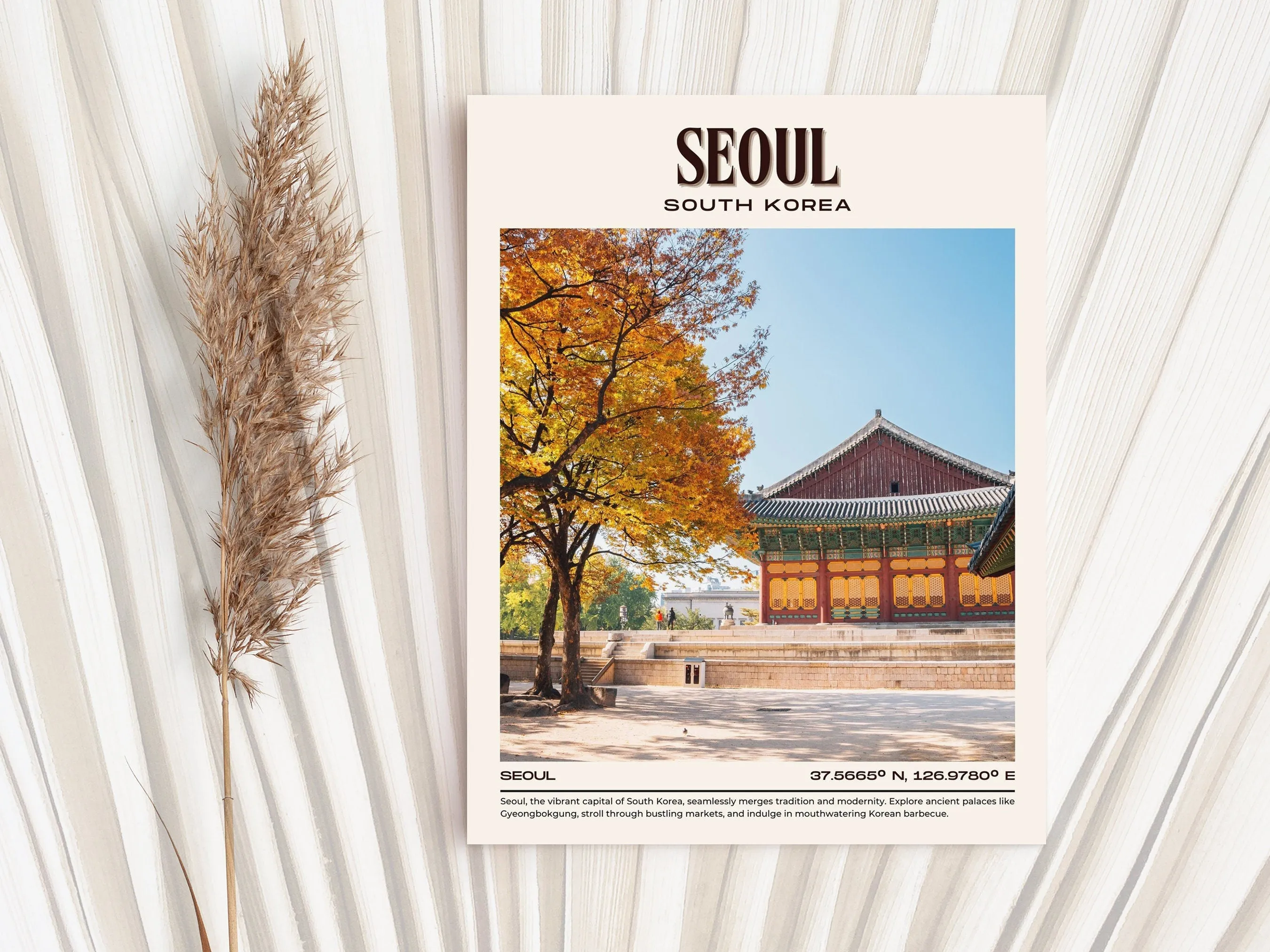 Seoul Vintage Wall Art, South Korea