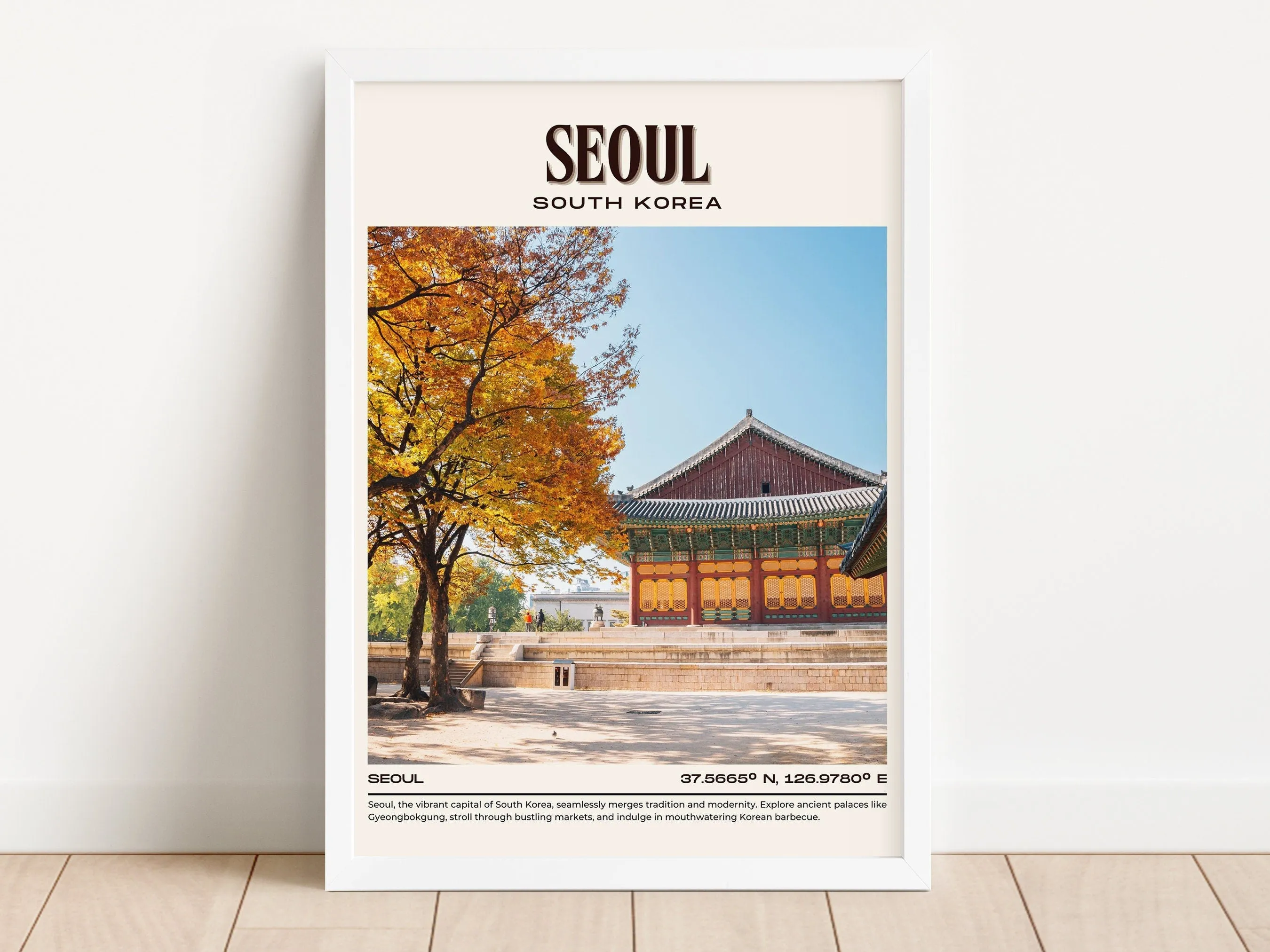 Seoul Vintage Wall Art, South Korea